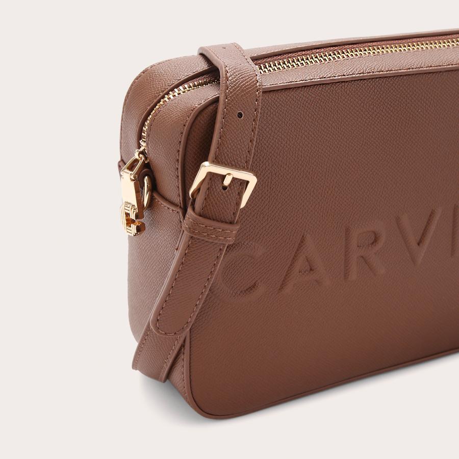 FRAME X BODY Tan Cross Body Bag by CARVELA