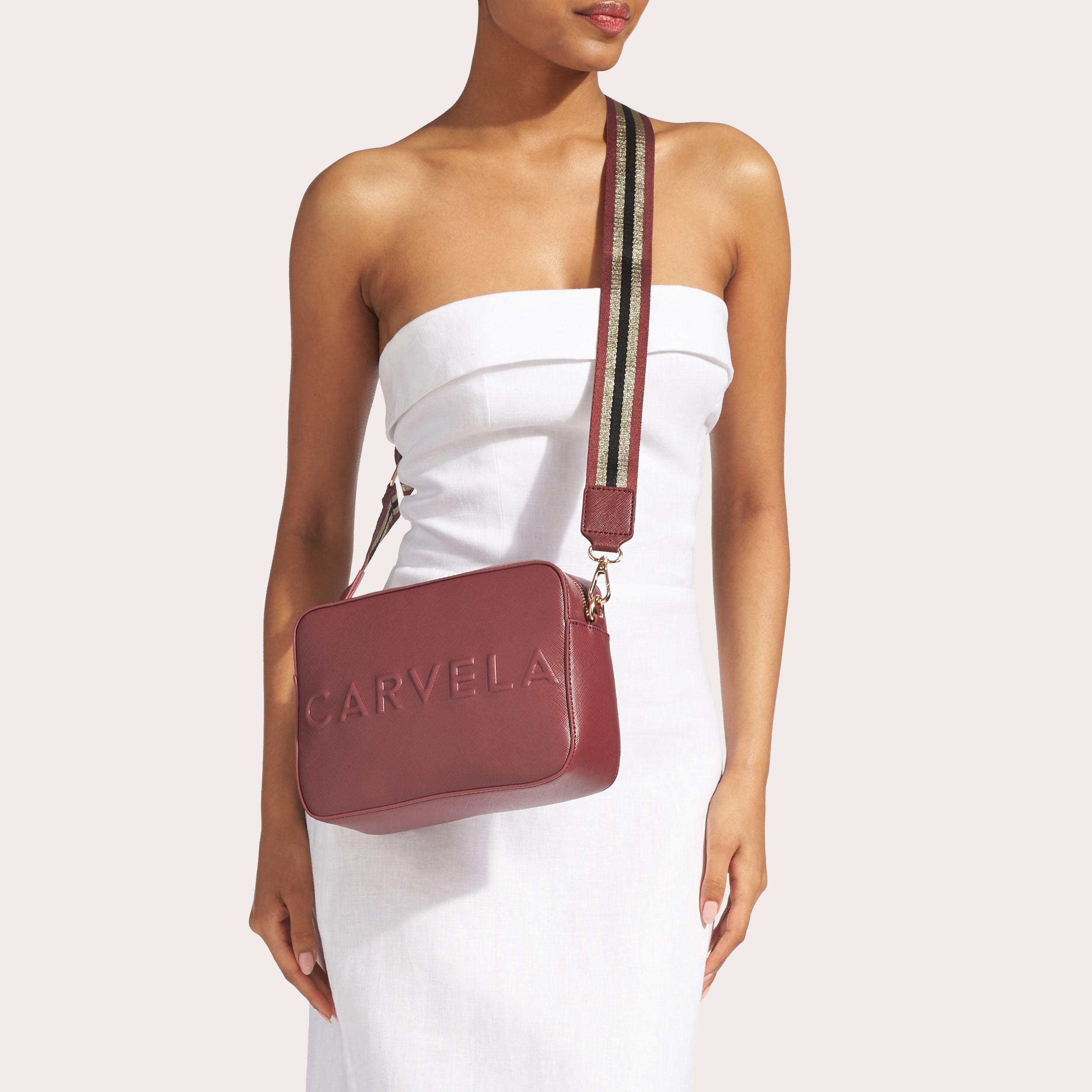 FRAME X BODY Wine Cross Body Bag by CARVELA