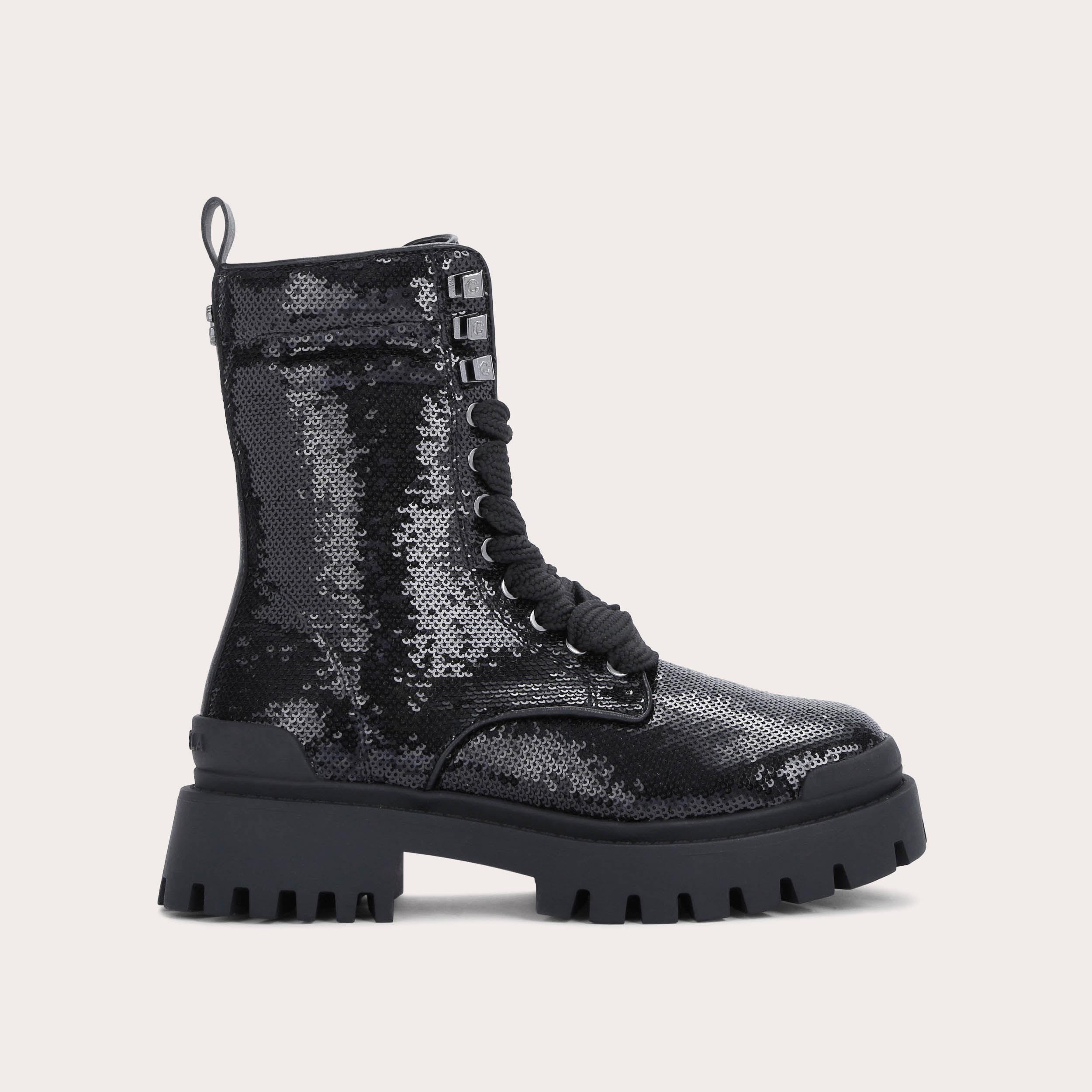 Black sparkle clearance combat boots