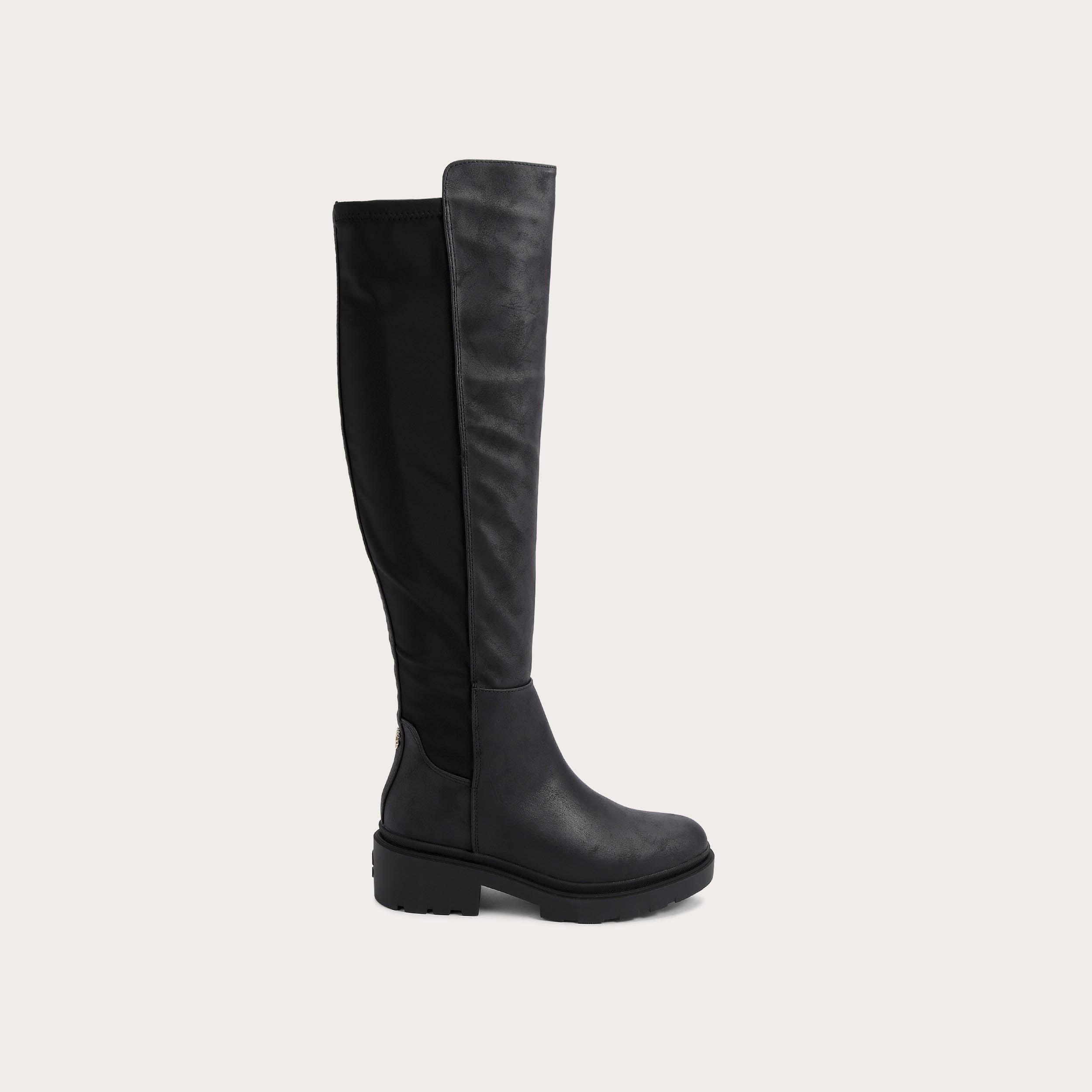 DASH 50/50 HIGH Black Knee High Boot by CARVELA