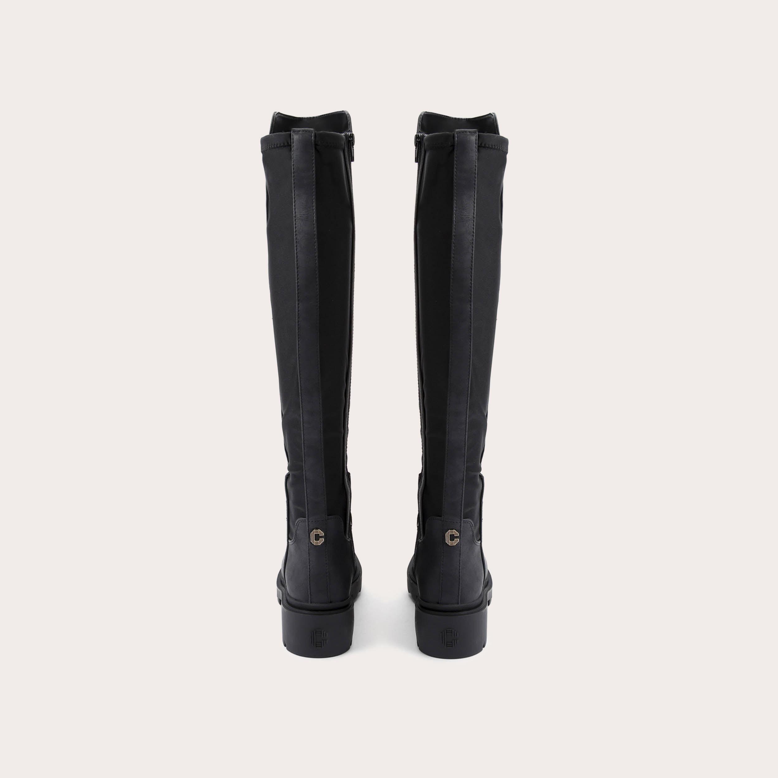 DASH 50/50 HIGH Black Knee High Boot by CARVELA