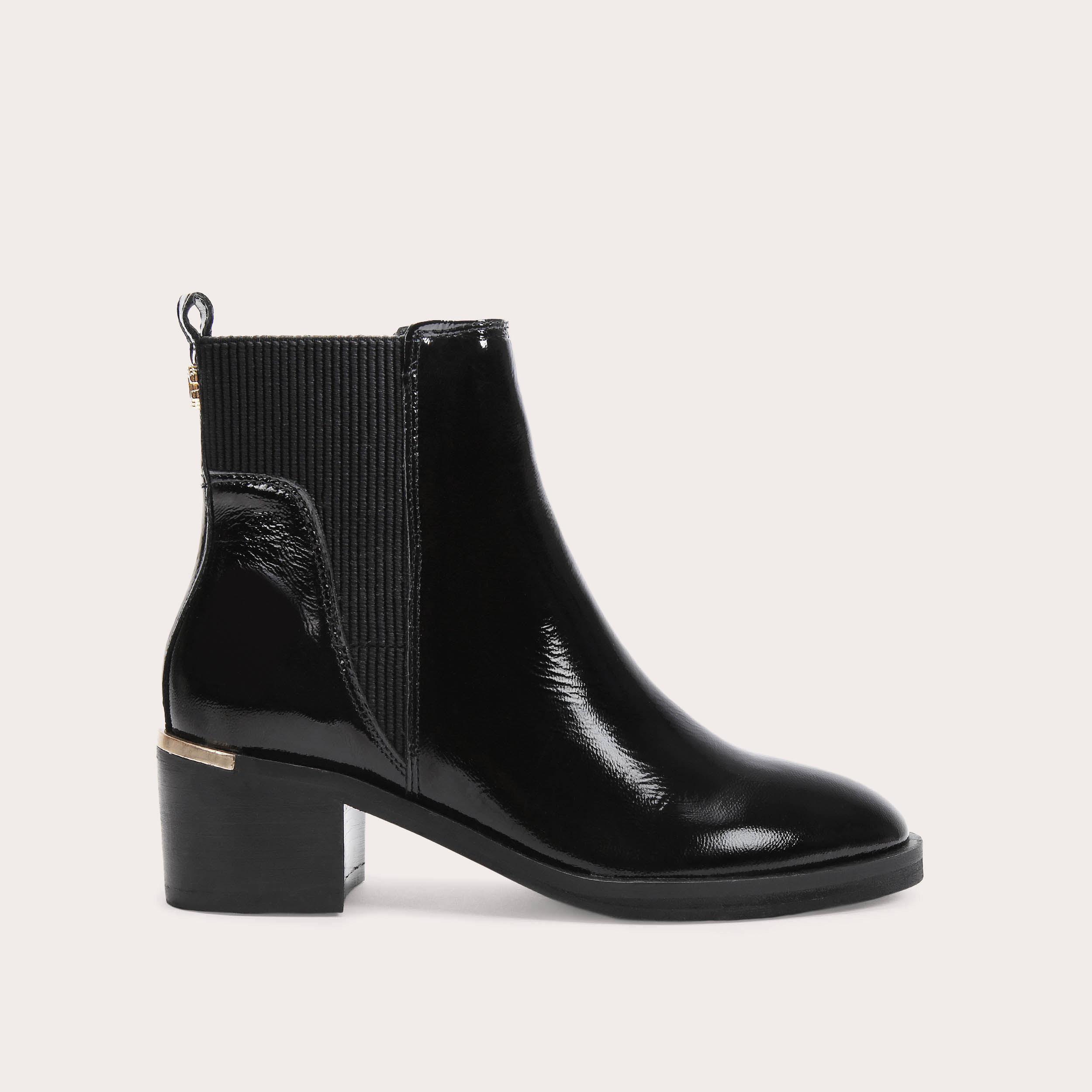 Patent heeled ankle boots online