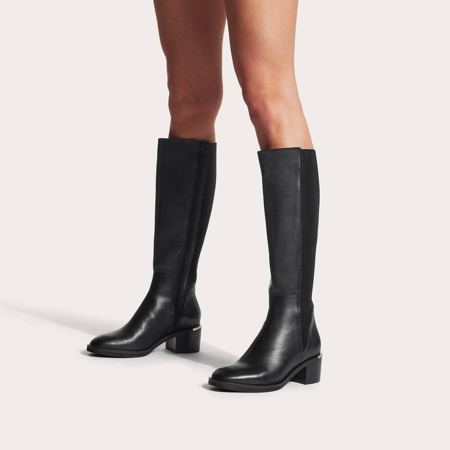 LIBERTY HIGH Black Knee High Boots by CARVELA