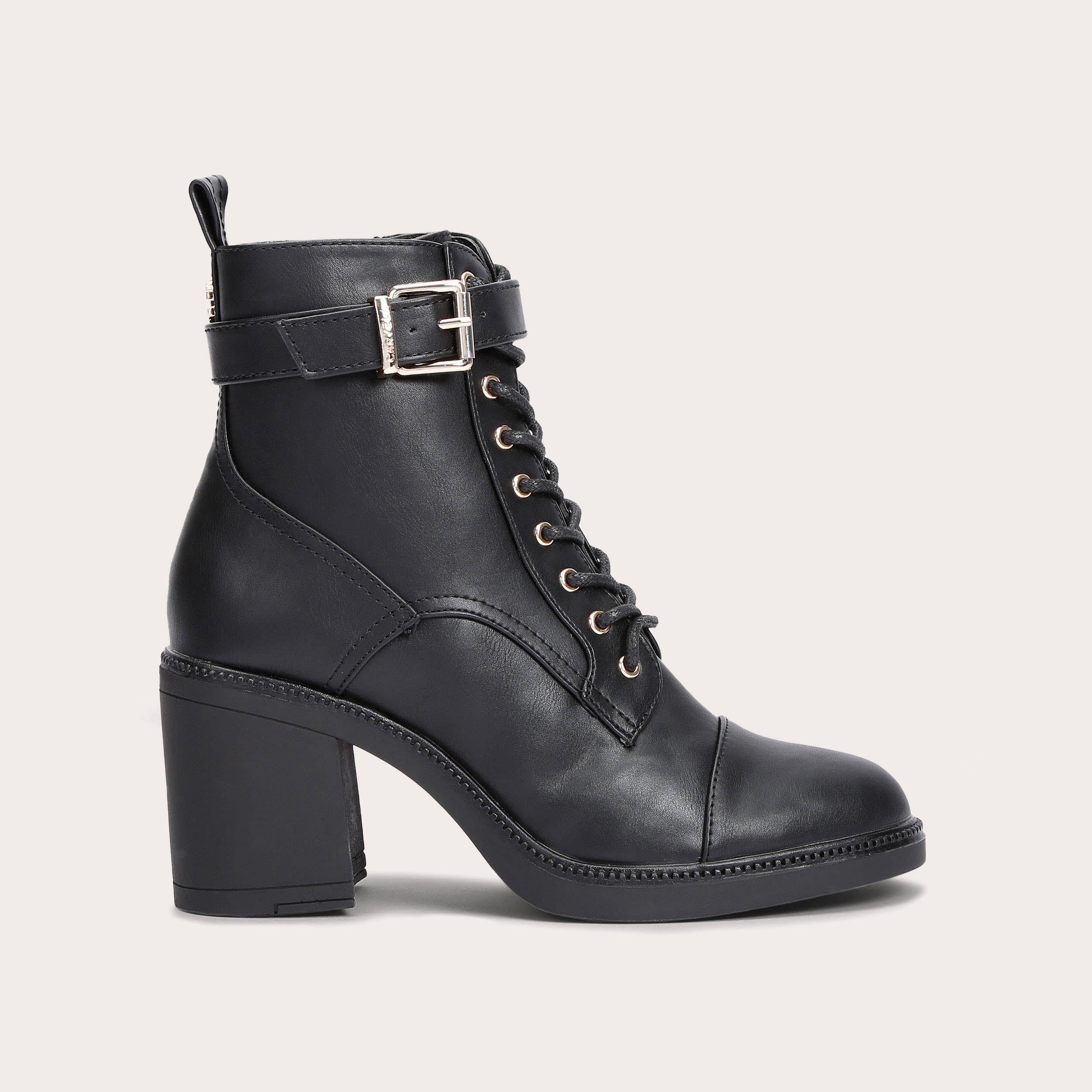 TEMPLE Black Heeled Ankle Boot by CARVELA