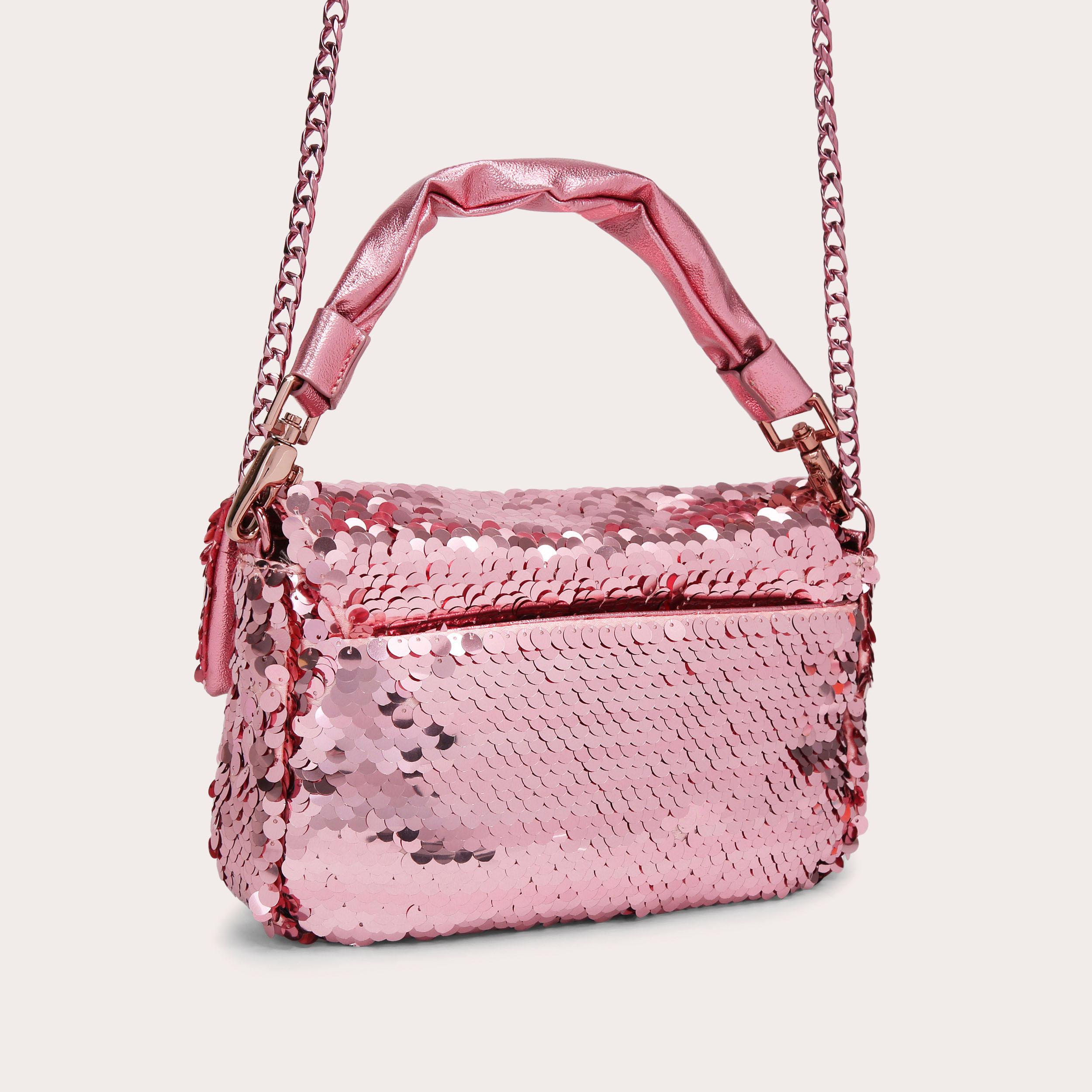 SOFTY MIDI Pink Shoulder Bag by CARVELA