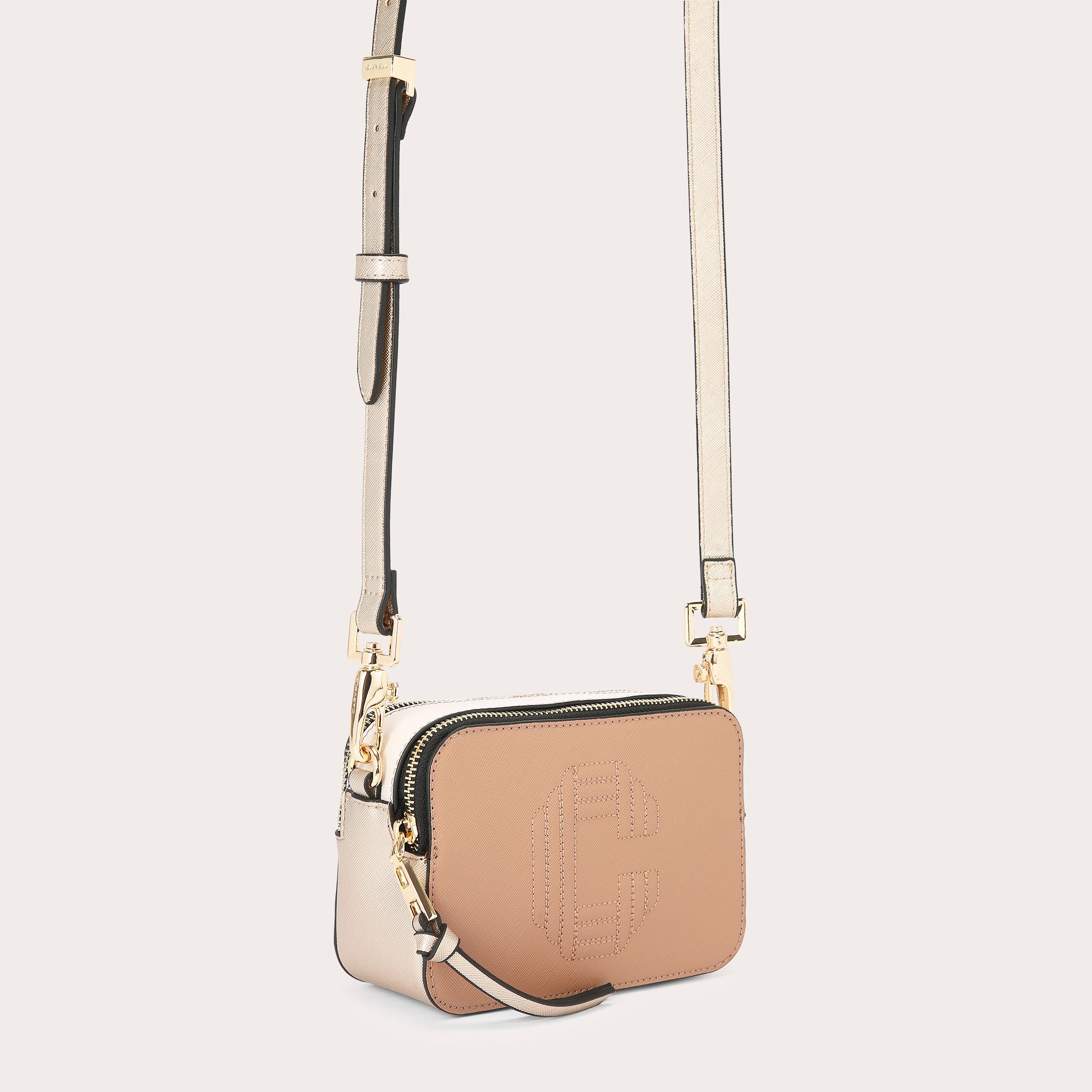 ICON MINI X BODY Camel Cross Body Bag by CARVELA