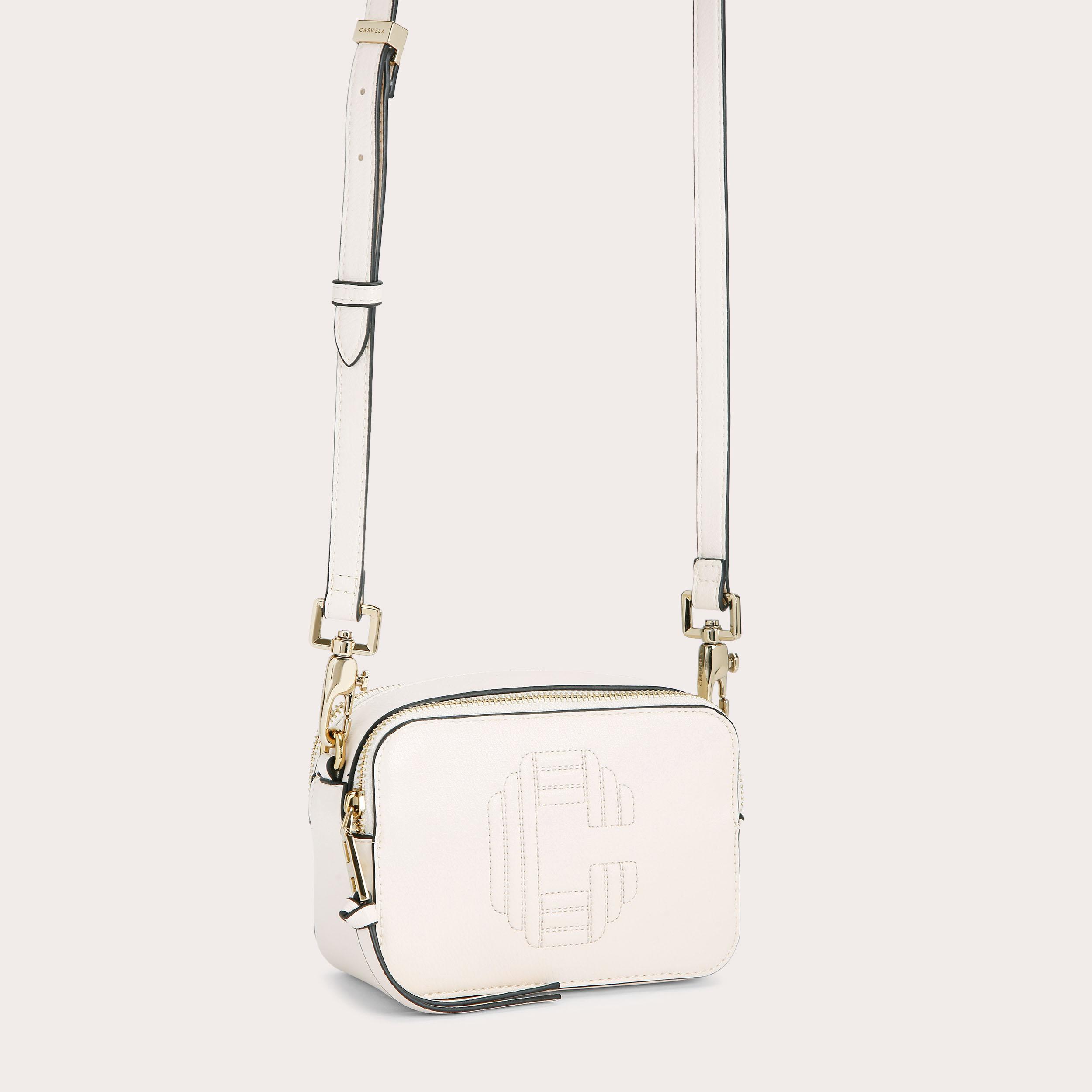 ICON MINI X BODY Bone Cross Body Bag by CARVELA