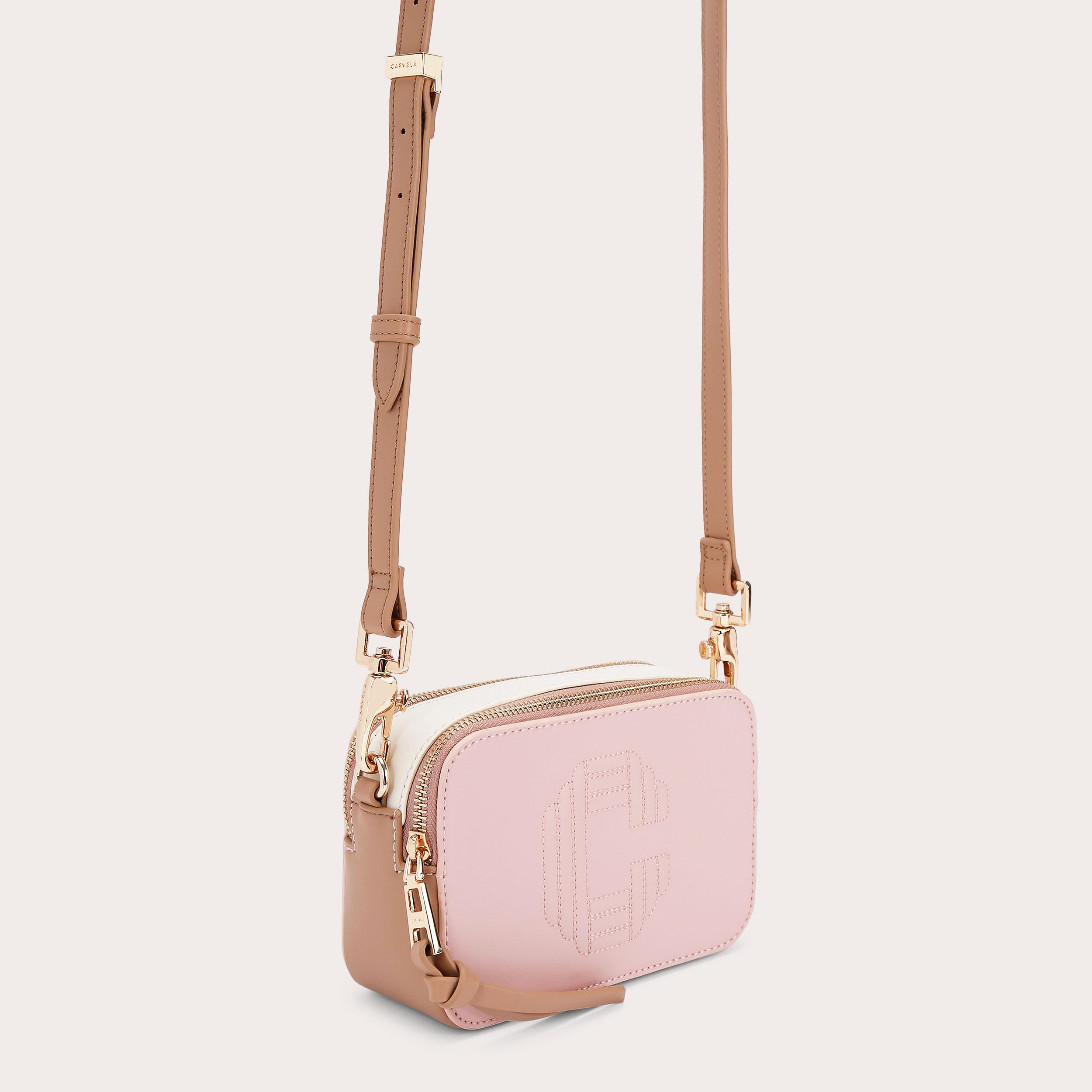 ICON MINI X BODY Blush Cross Body Bag by CARVELA