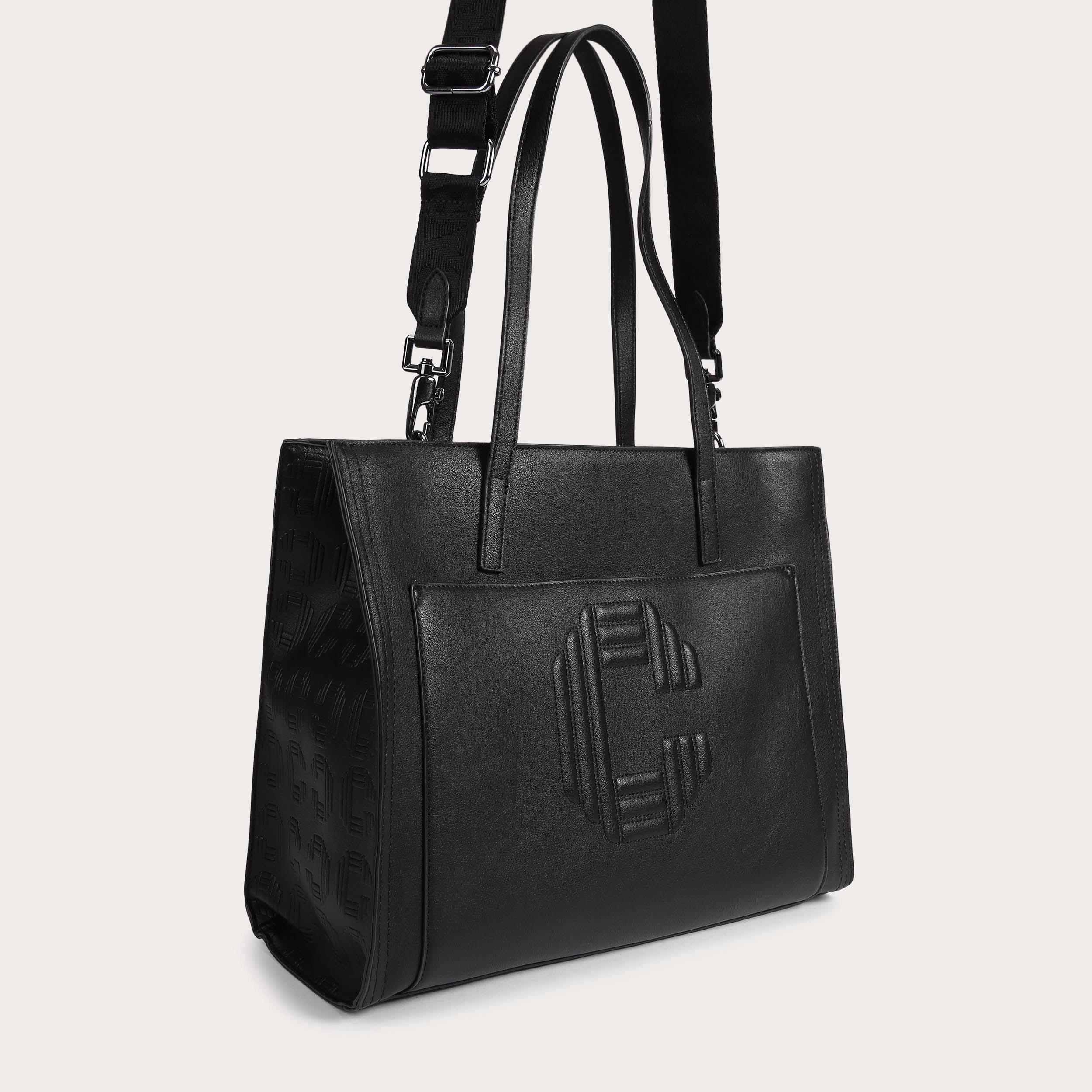 ICON SHOPPER Black Structured Large Shoulder Shopper Bag by CARVELA