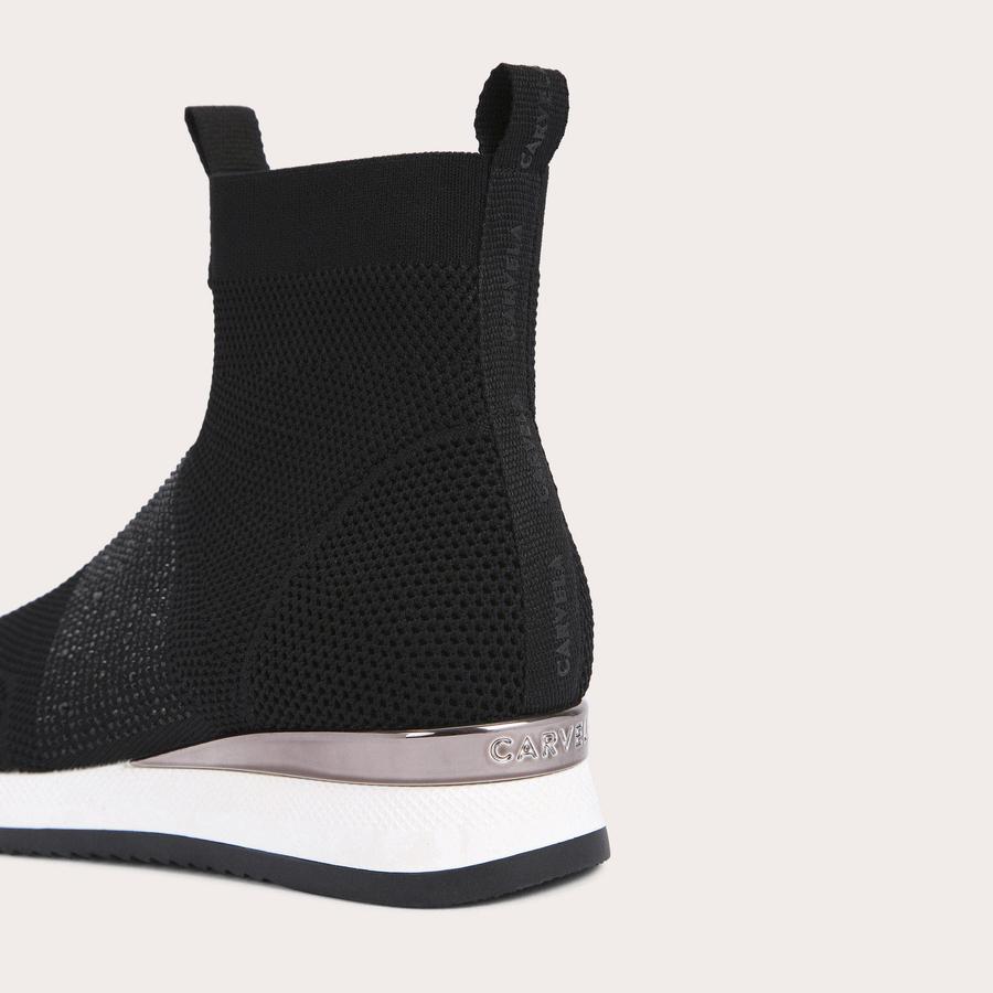 All black sock trainers hotsell