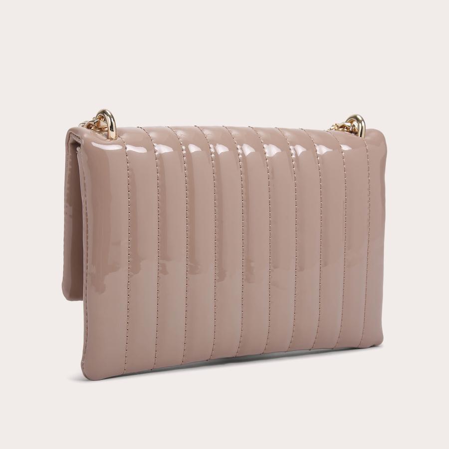 Blush patent clutch bag hotsell