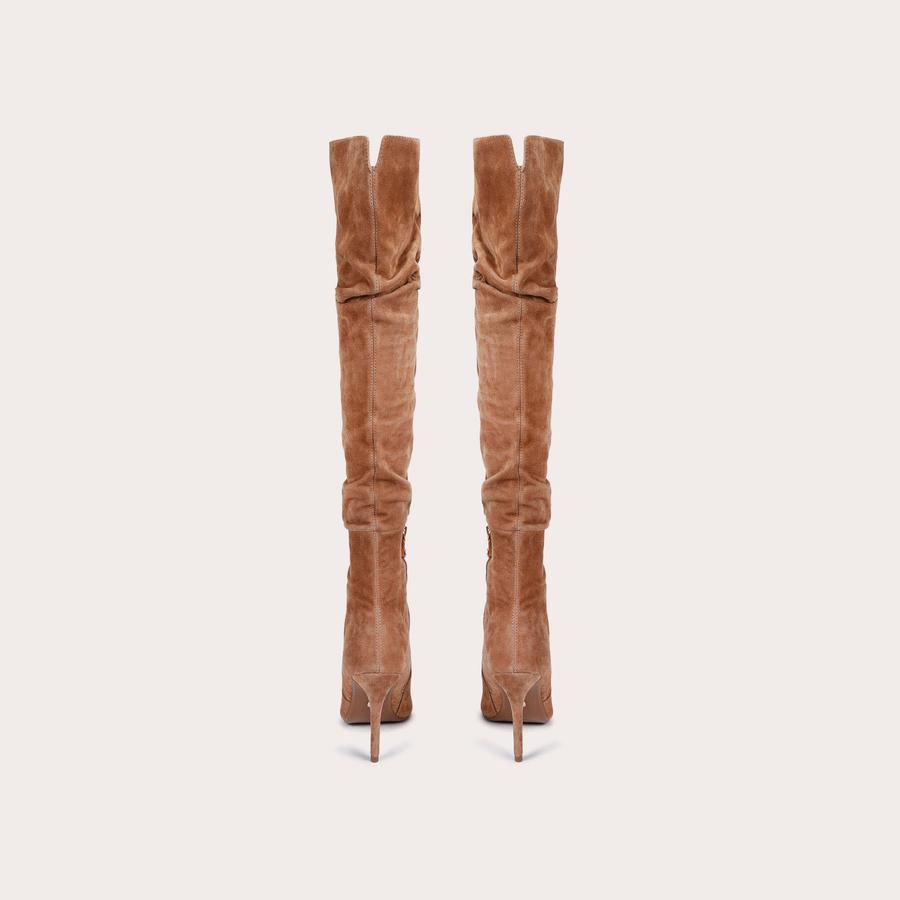 Carvela scrunch suede boots hotsell