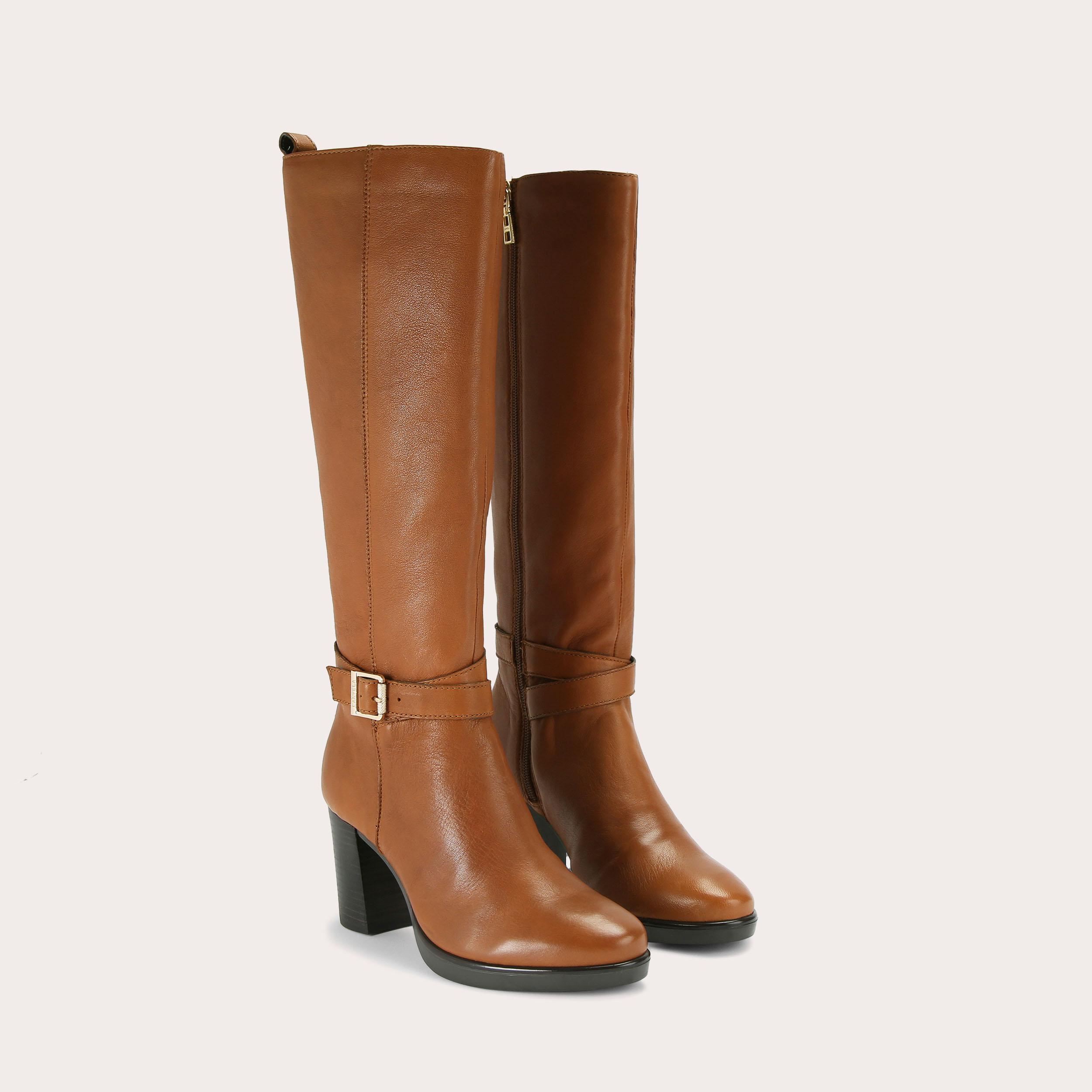 carvela tan knee high boots