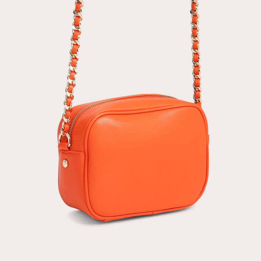LARA TASSEL X BODY Orange Cross Body Bag by CARVELA