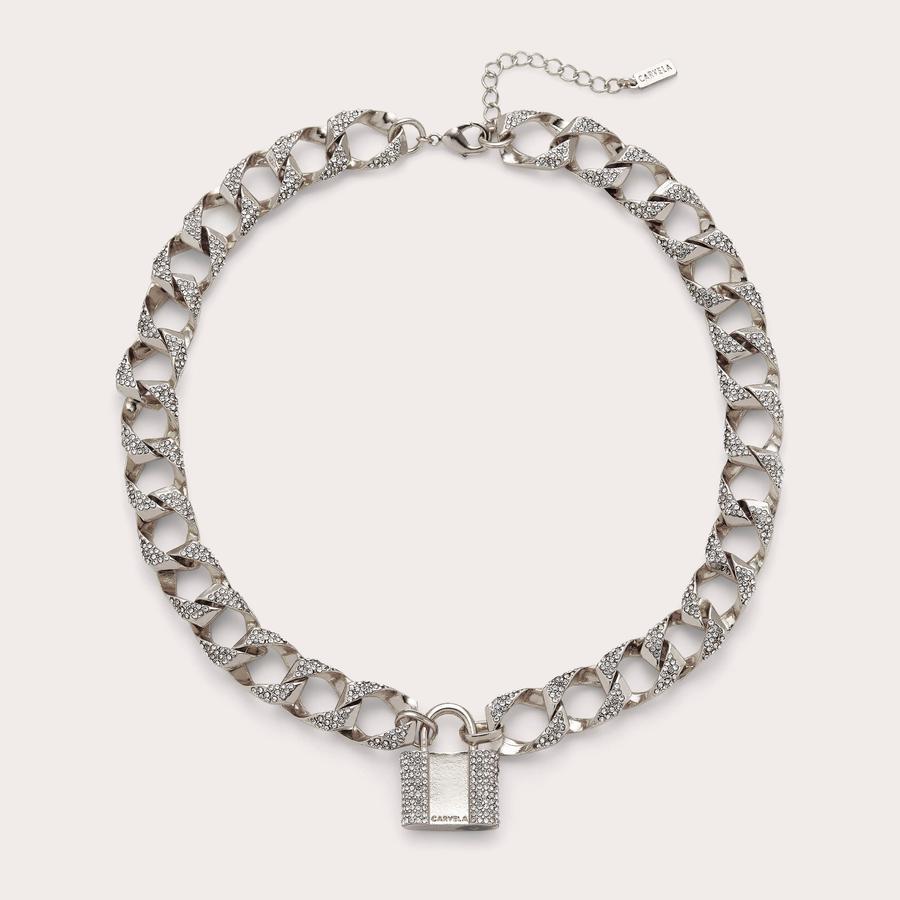 Topshop padlock necklace top
