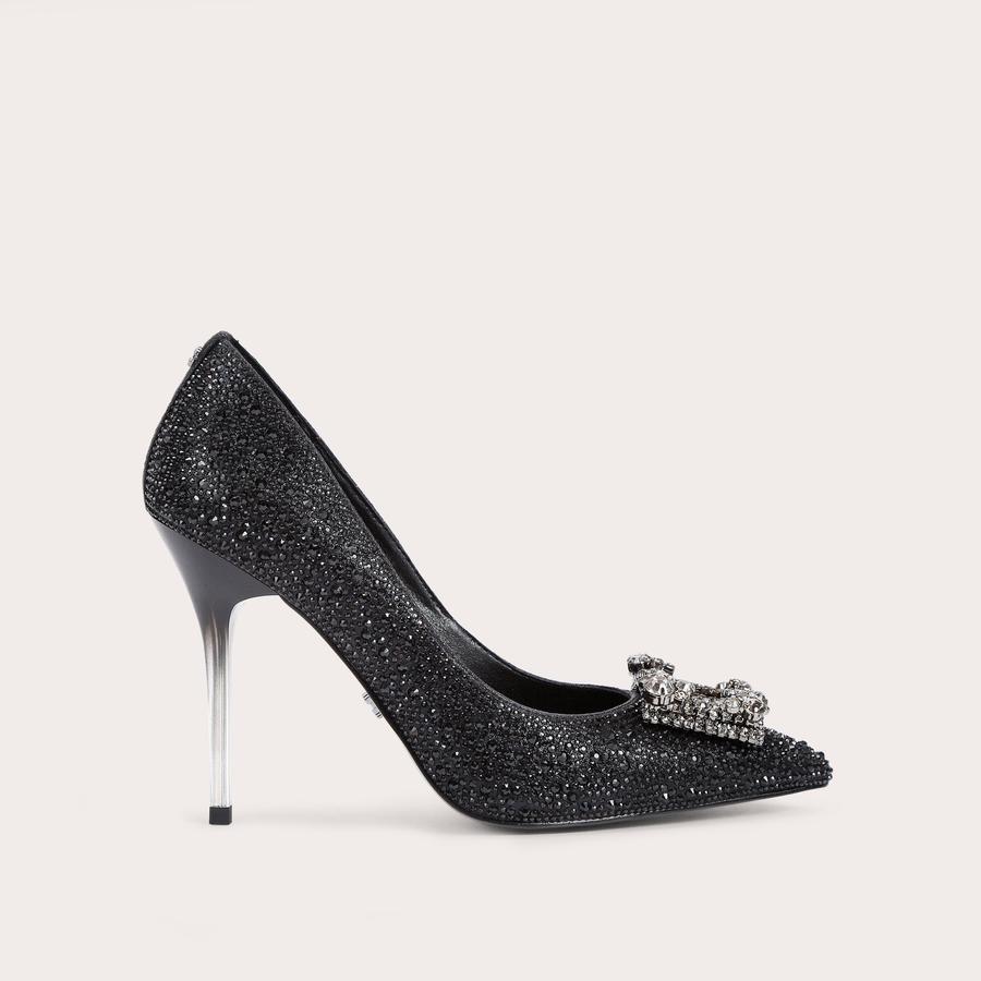 CELEBRATE COURT Black Crystal Court Heels by CARVELA