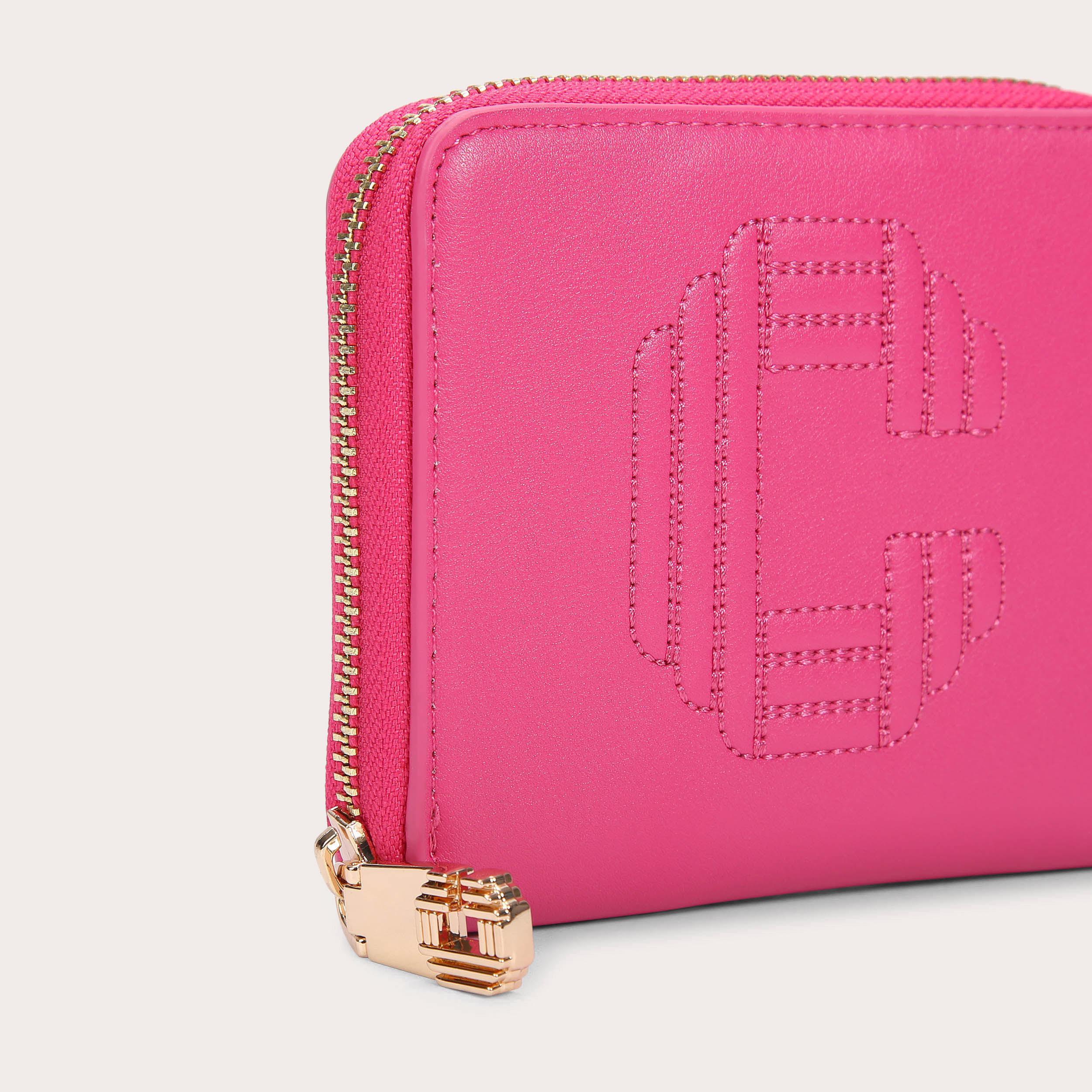 ICON SQ WALLET Fuchsia C Zip Around Square Wallet by CARVELA