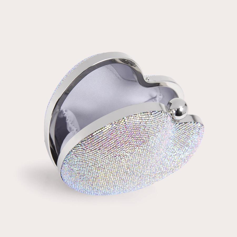 AMORE CLUTCH Crystal Heart Clutch Bag by CARVELA