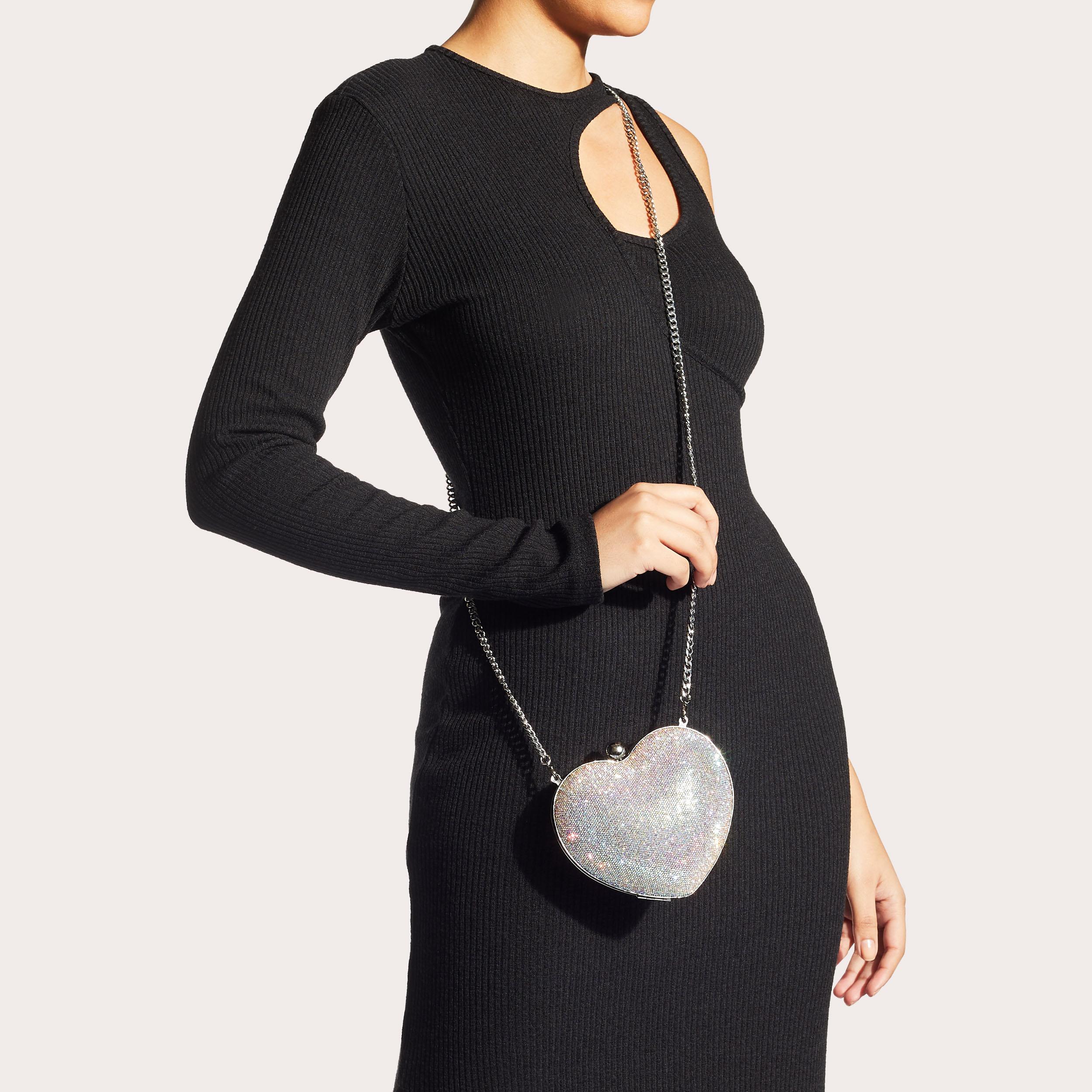 AMORE CLUTCH Crystal Heart Clutch Bag by CARVELA