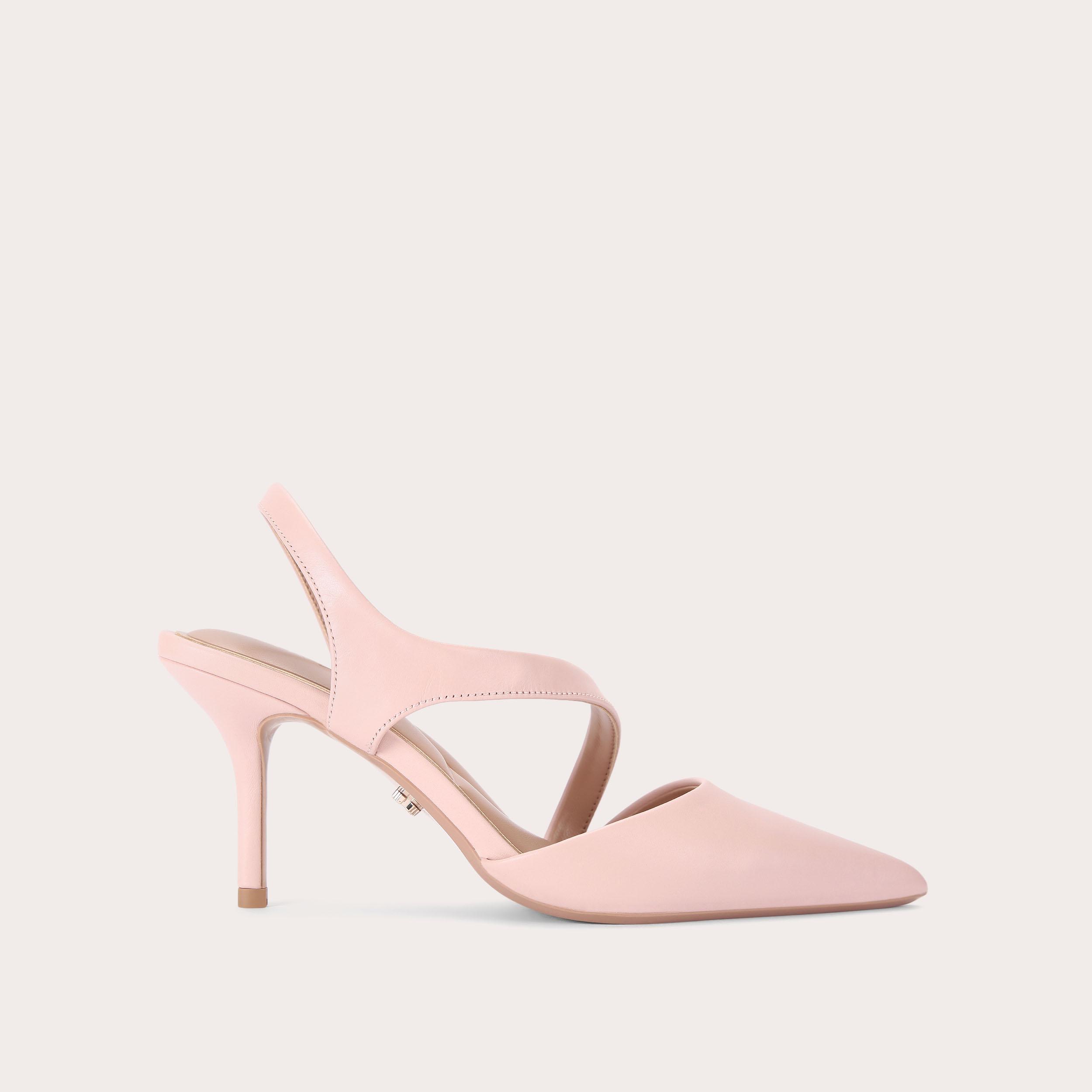 SYMMETRY COURT Pale Pink Leather Heels by CARVELA