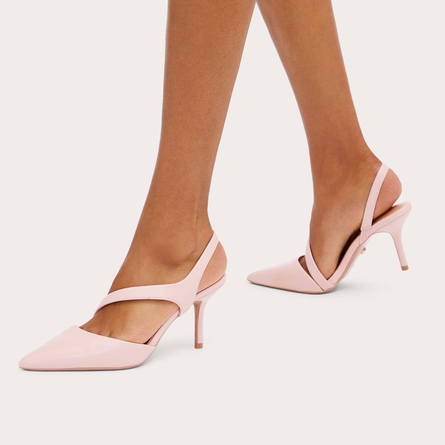 Pale pink kitten heels online