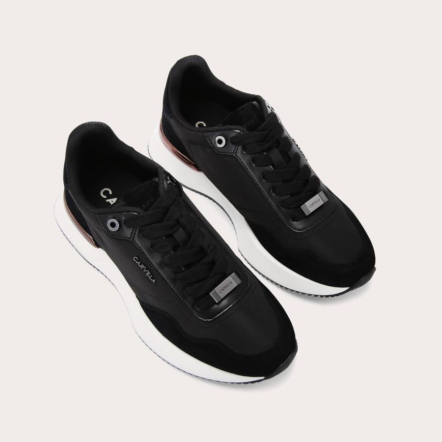 Carvela lamar trainers black deals