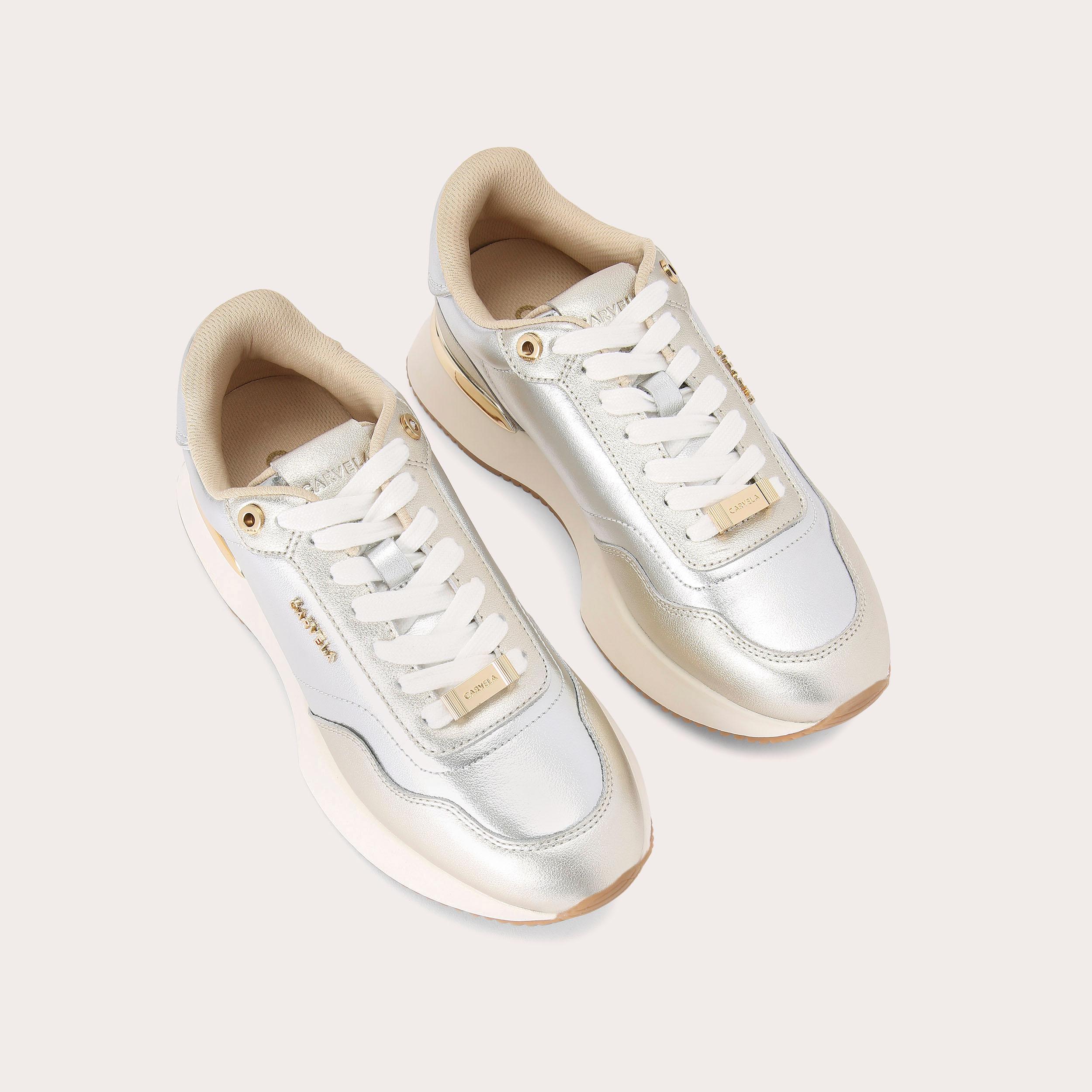 Carvela trainers sale gold