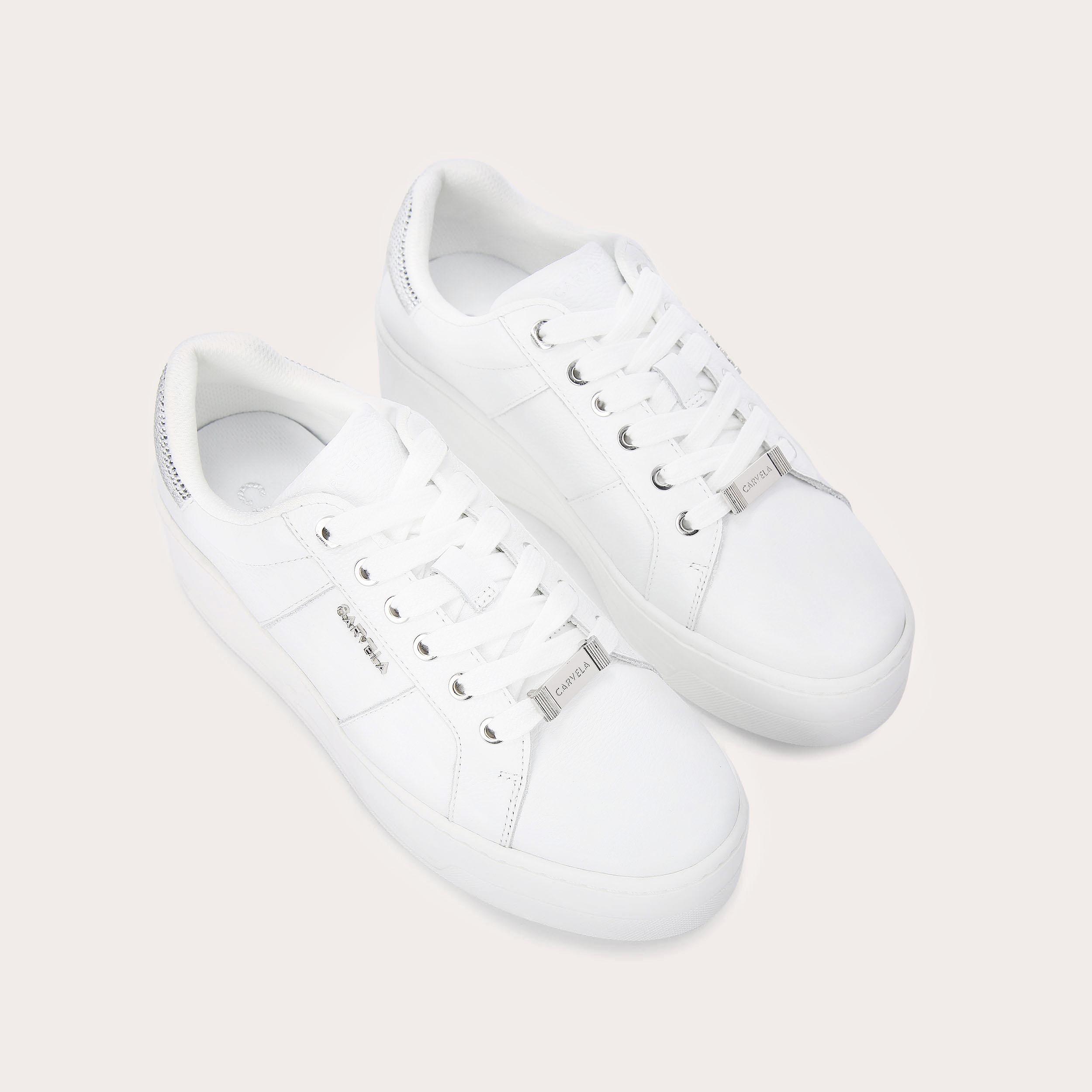carvela white trainers sale