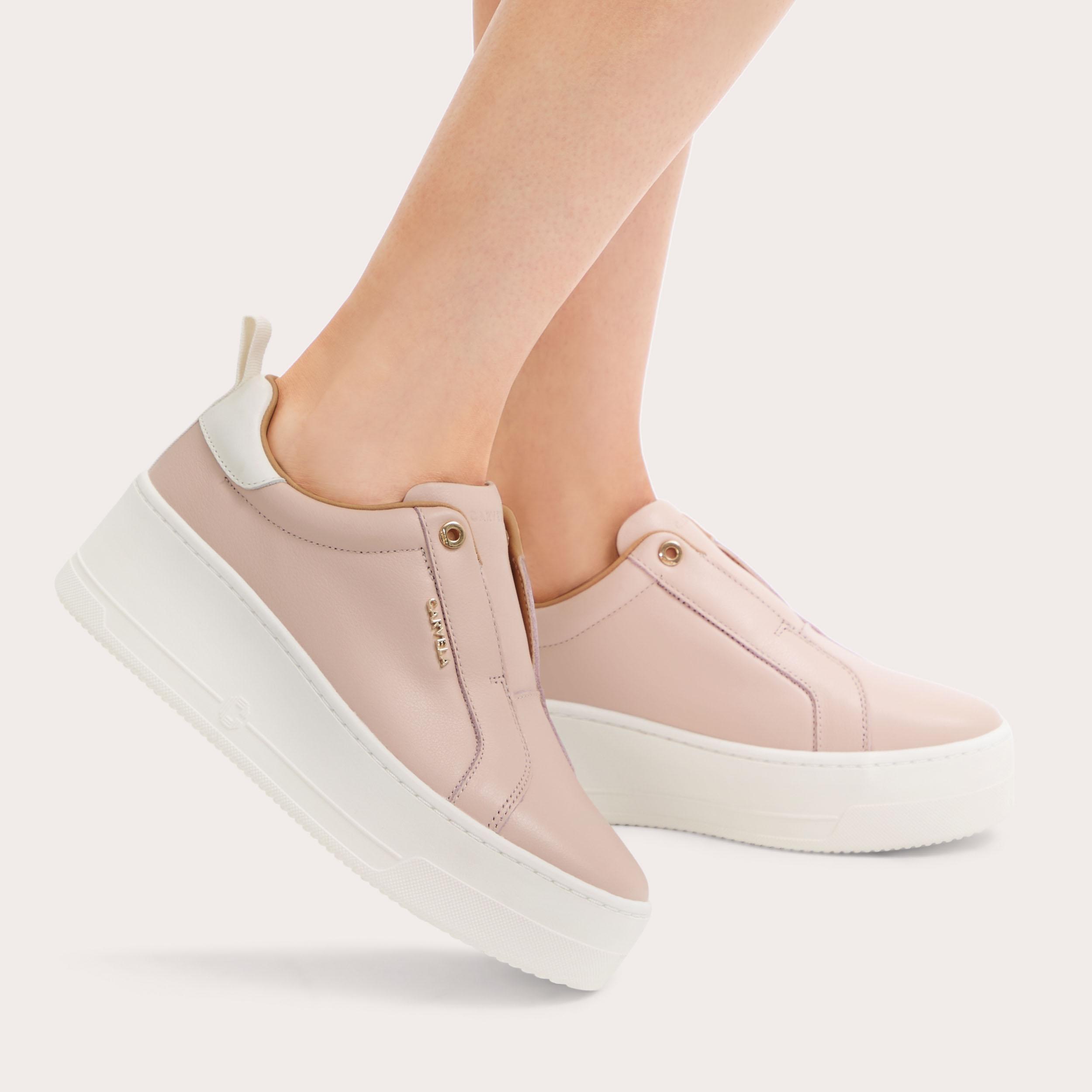 Pink carvela trainers store