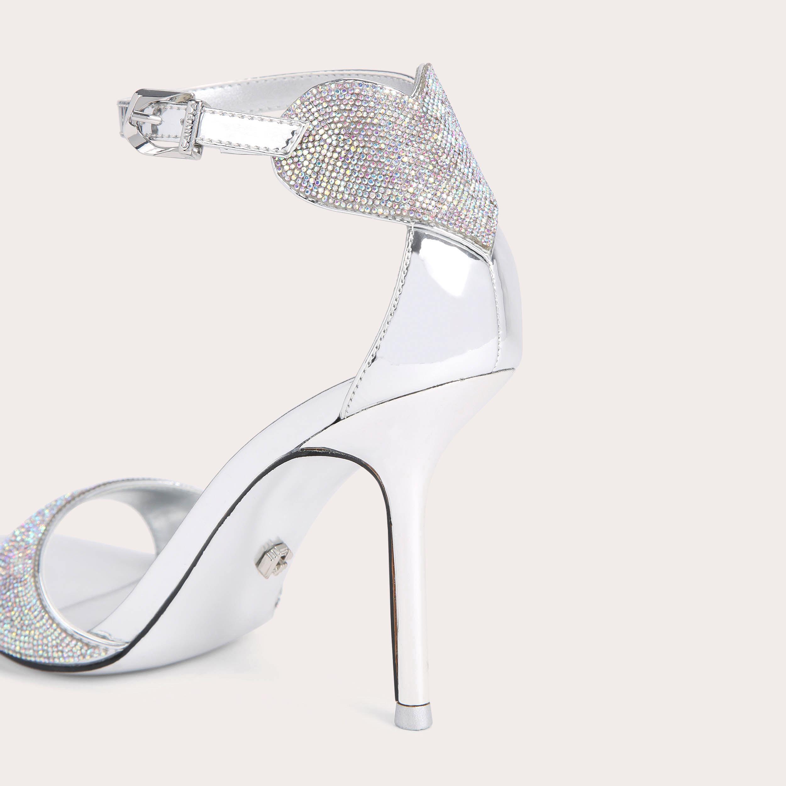 carvela silver heels