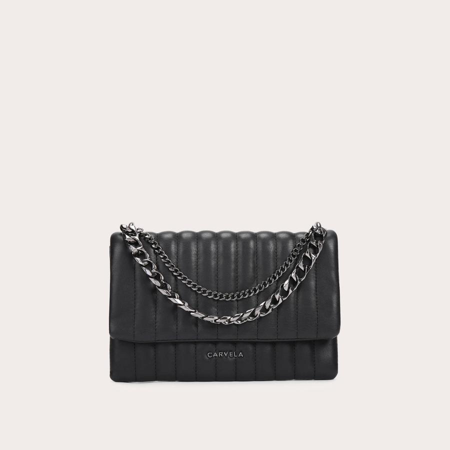 REBEL CLUTCH Black Clutch Bag by CARVELA
