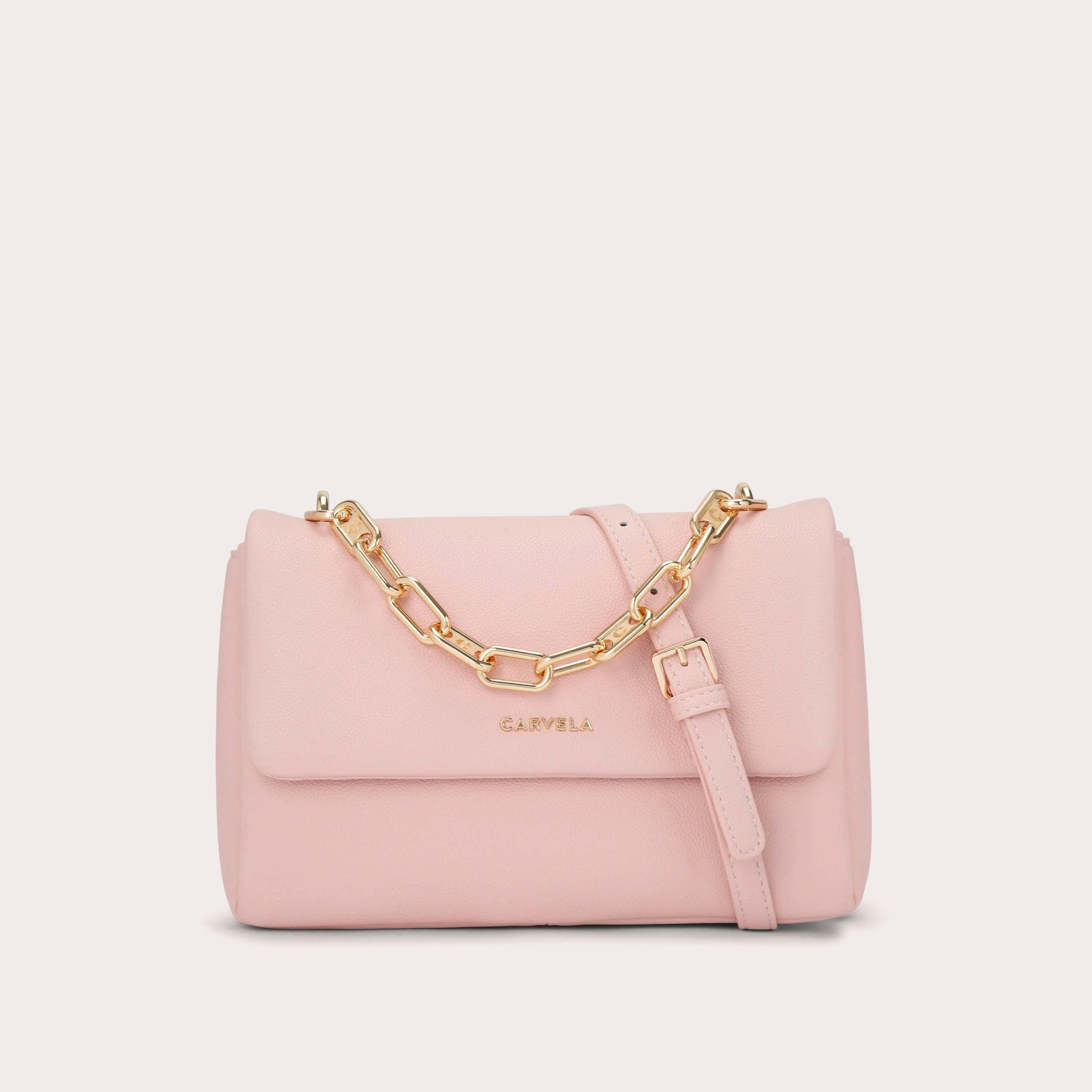LEONI SHOULDER BAG Blush Shoulder Bag by CARVELA