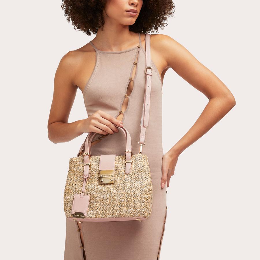 Carvela pink tote bag online