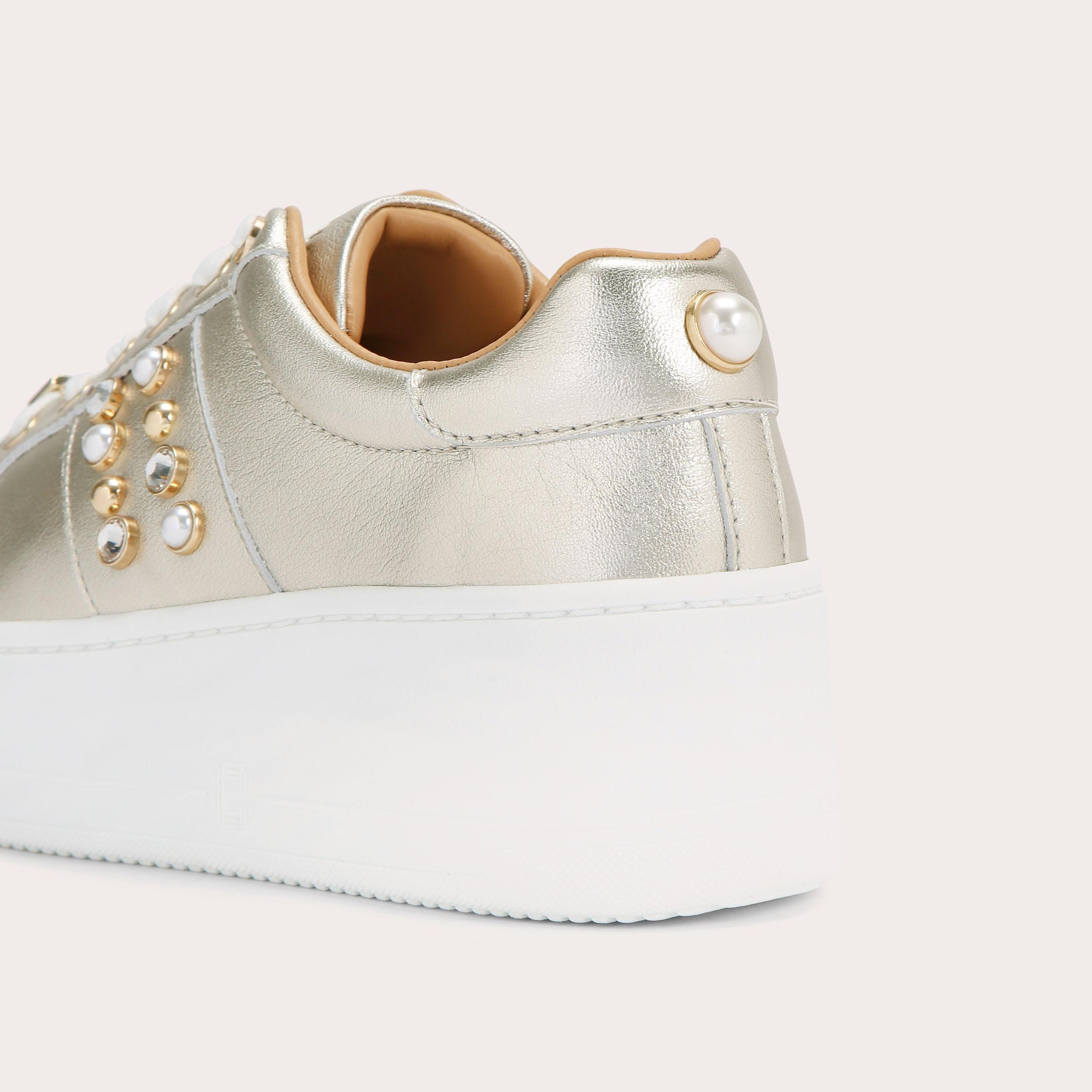 Carvela on sale trainers gold