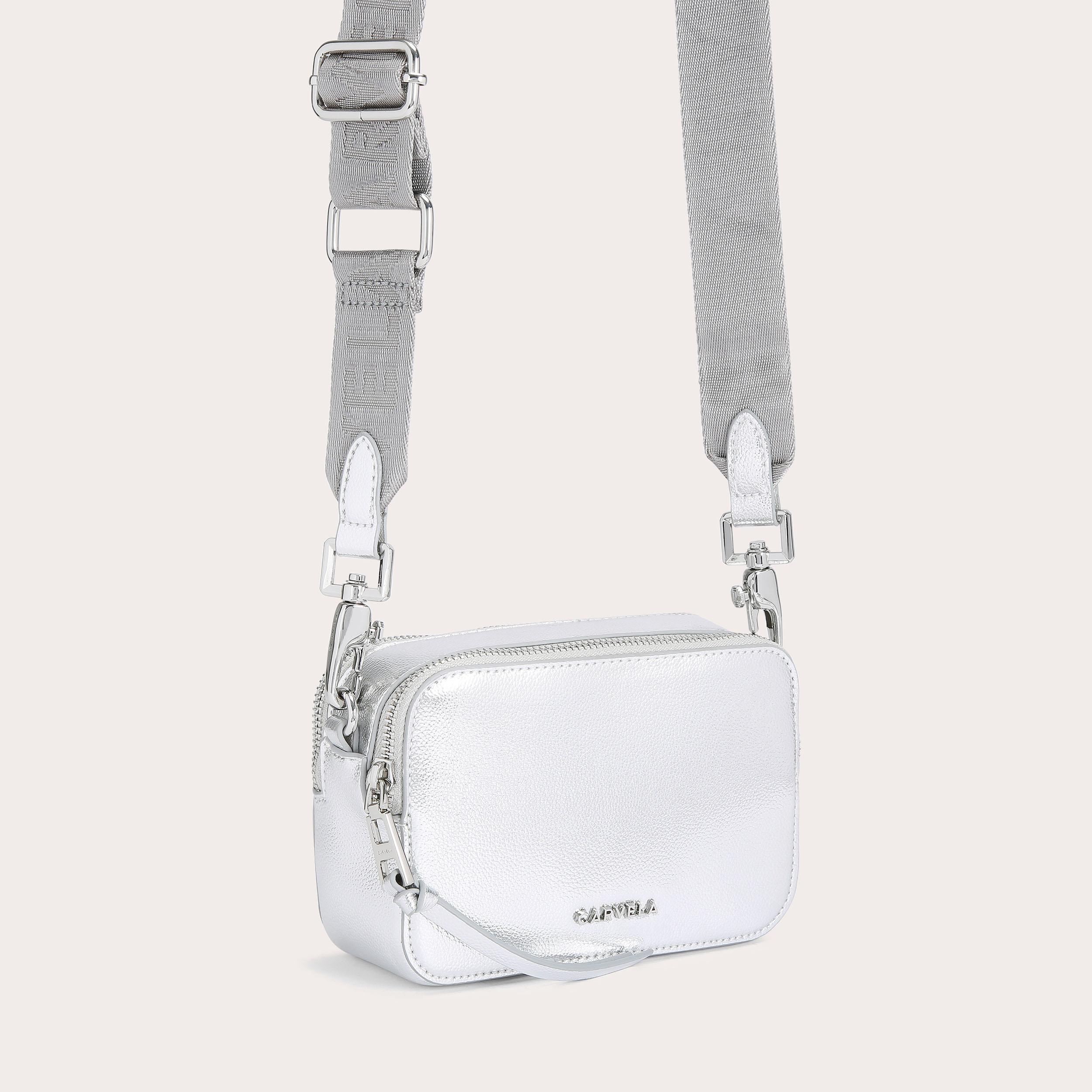 Silver carvela bag hotsell