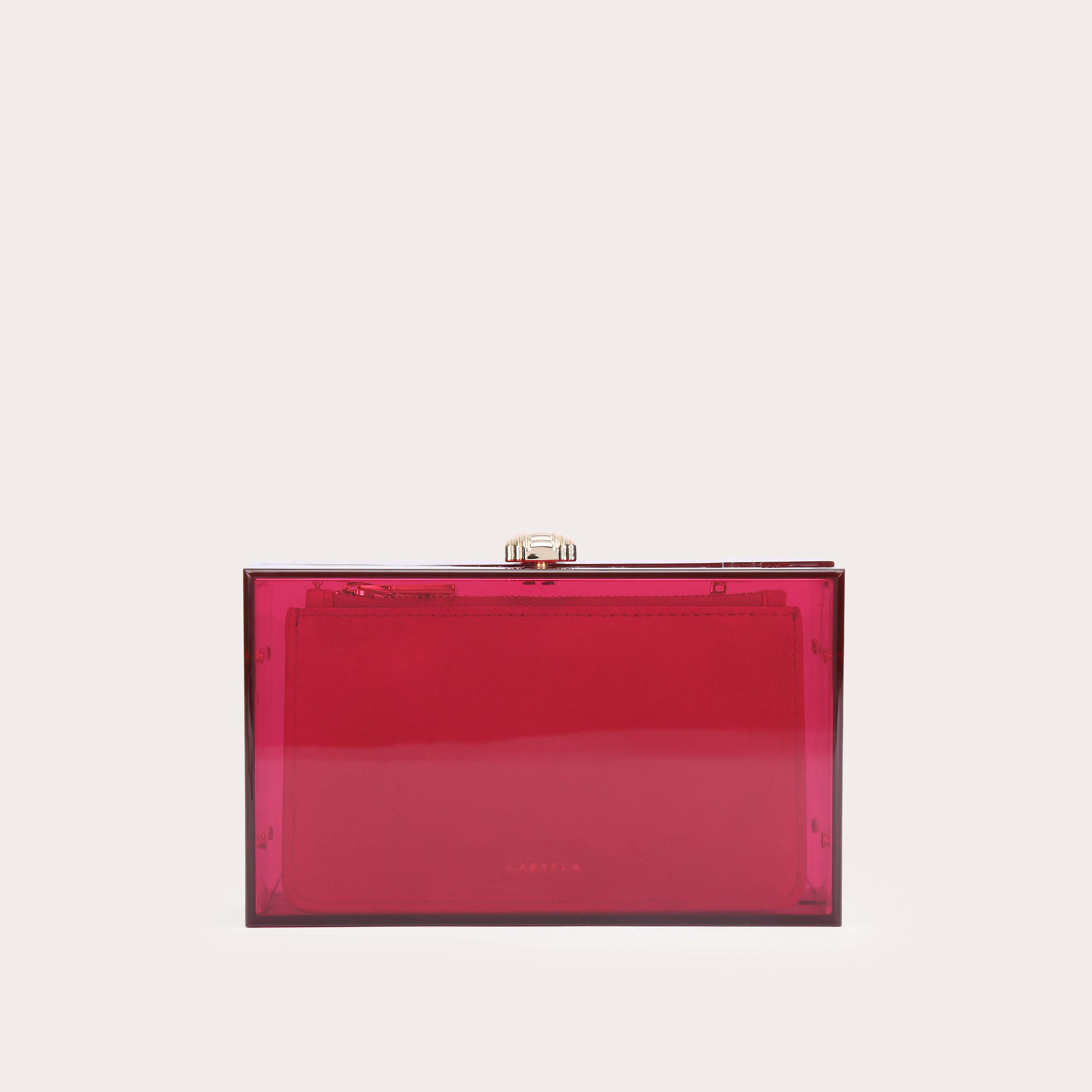 Carvela red best sale clutch bag