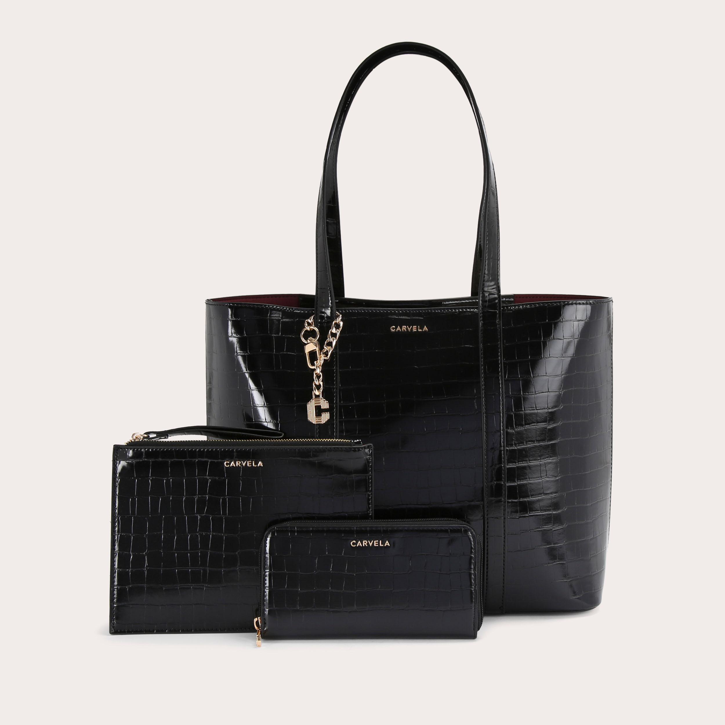 Carvela black online bag