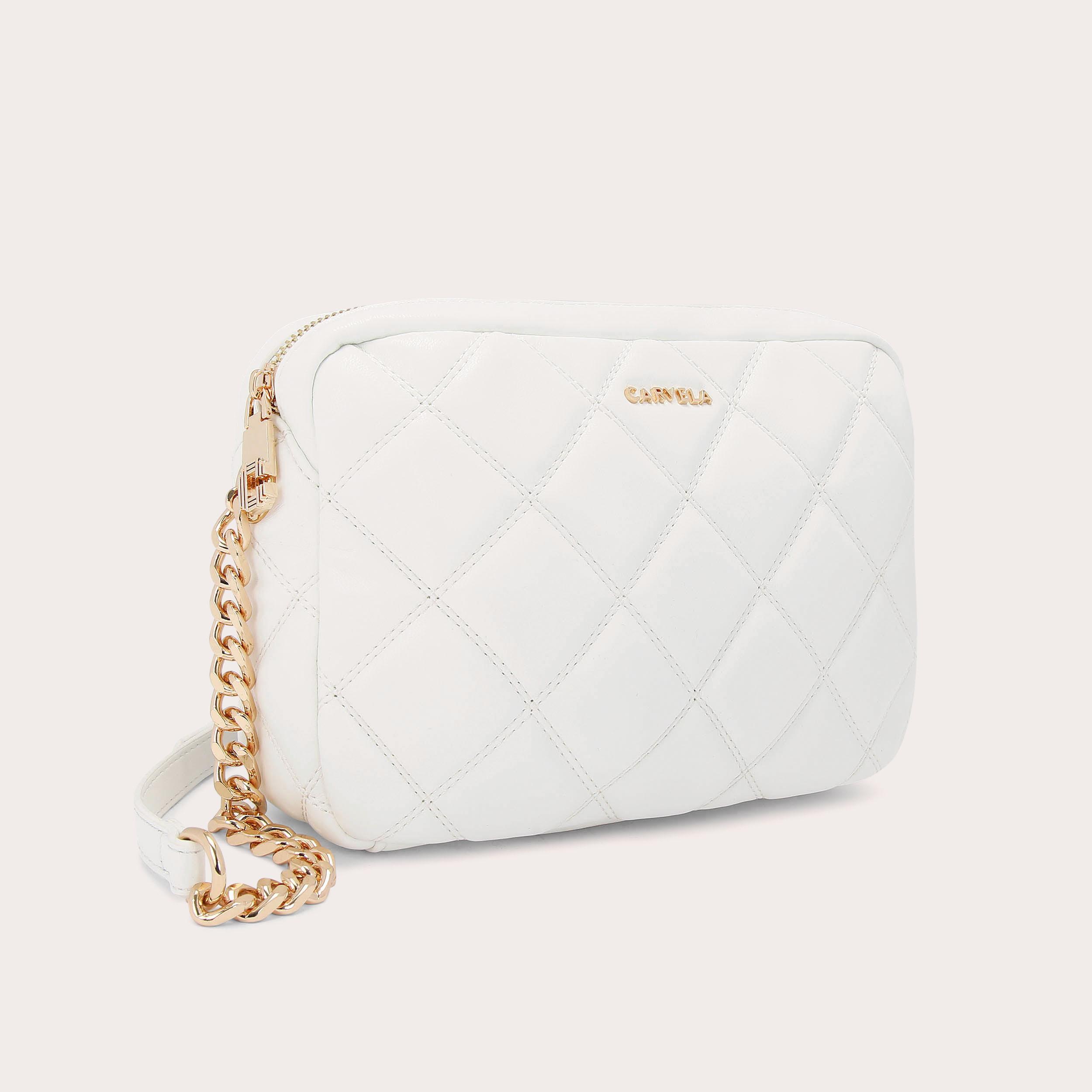 BLOOM QUILT X BODY White Cross Body Bag by CARVELA