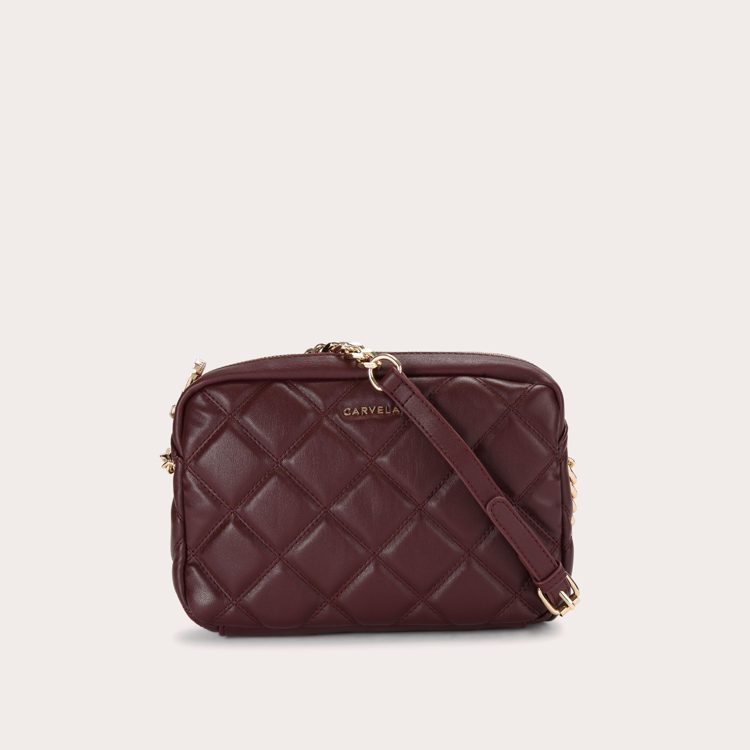 BLOOM QUILT X BODY Wine Cross Body Bag by CARVELA
