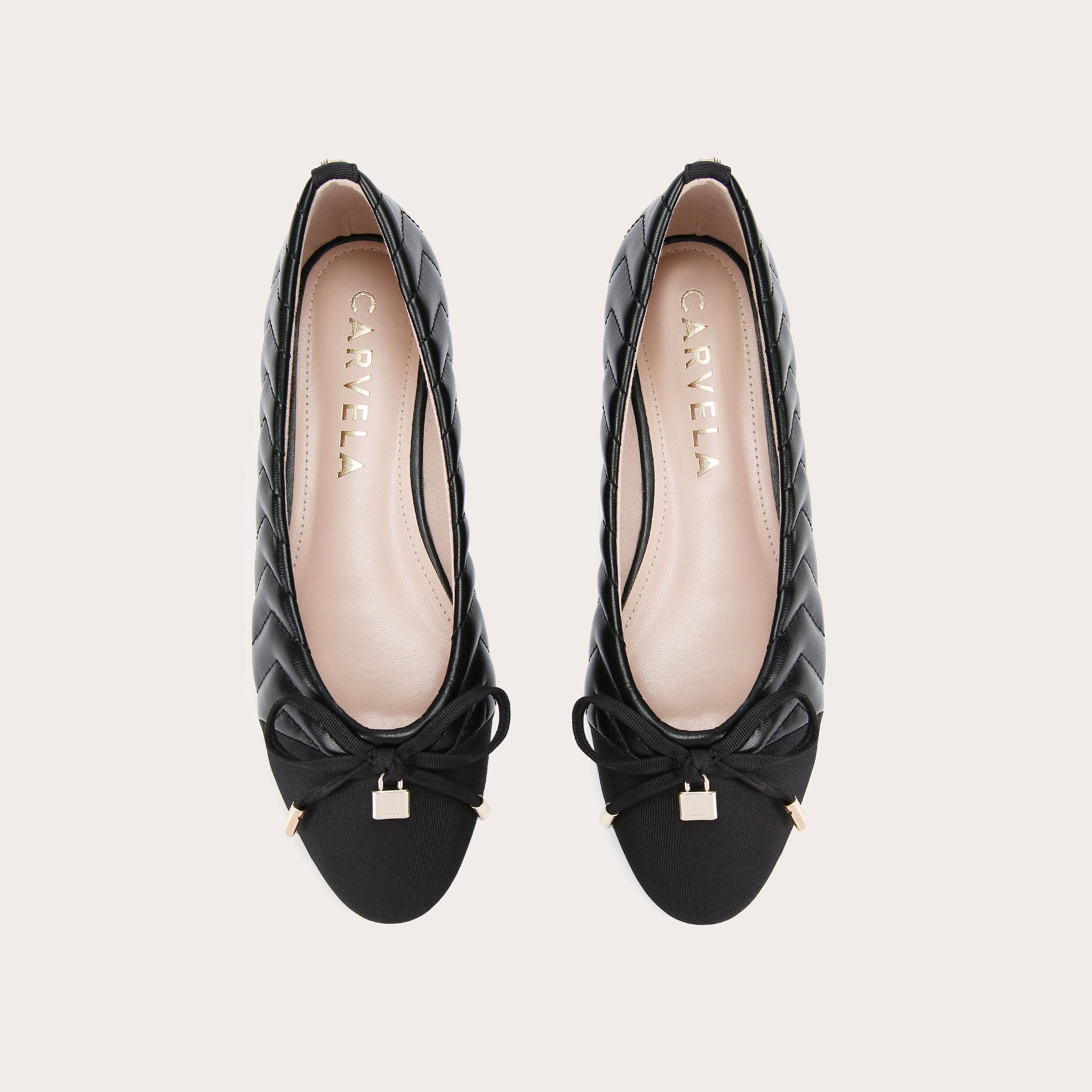 Carvela black flat shoes online