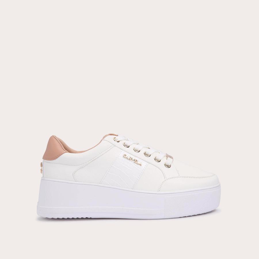 Platform white trainers fashion womens