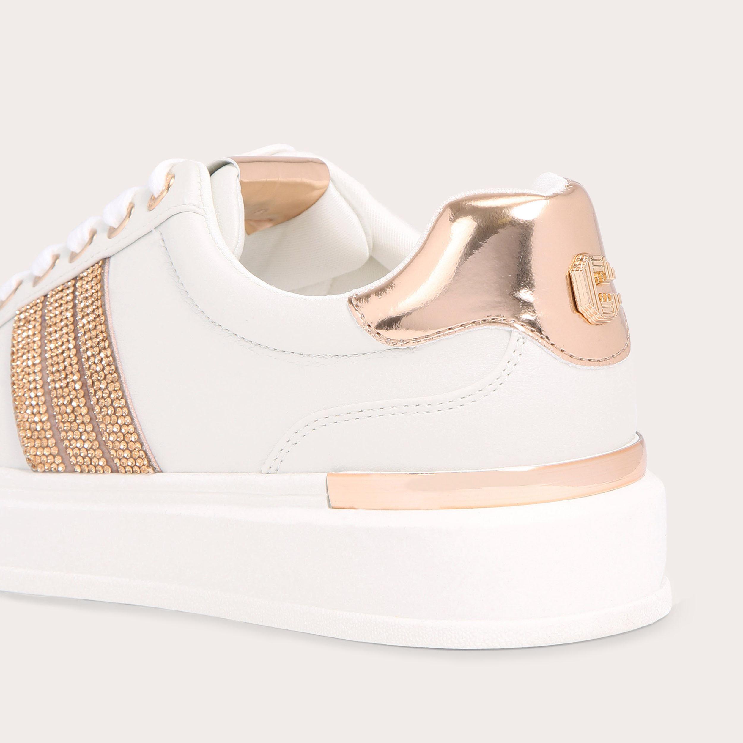 Carvela trainers best sale rose gold