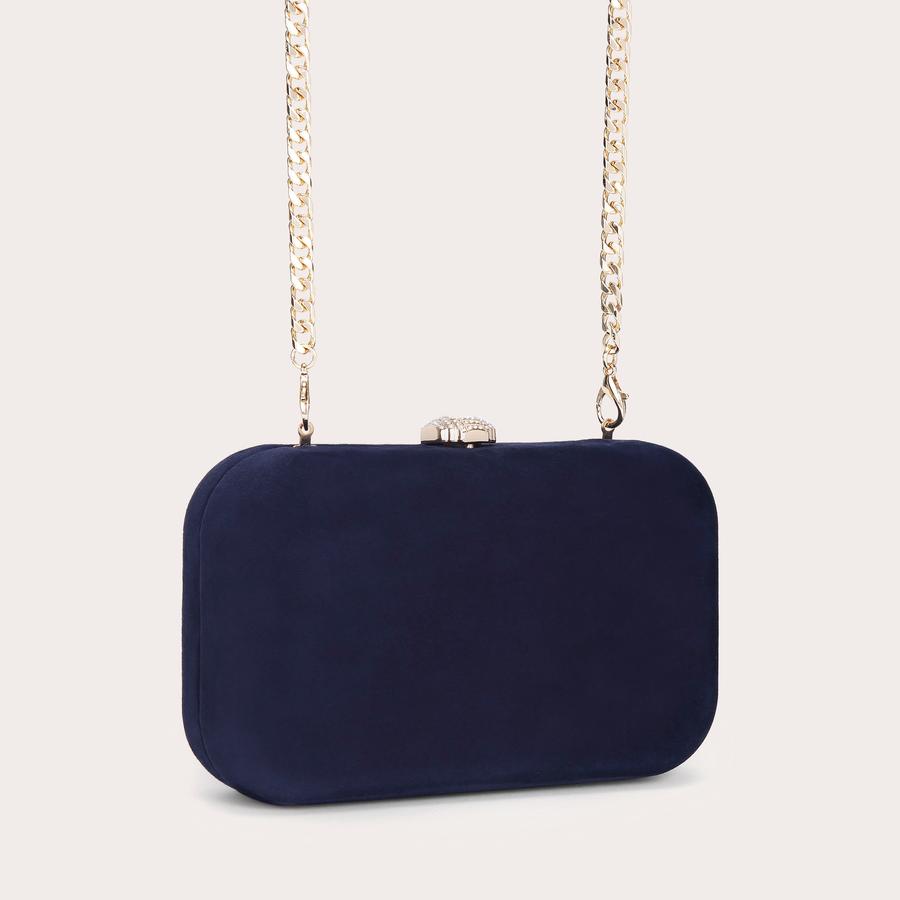 Carvela navy clutch bag on sale