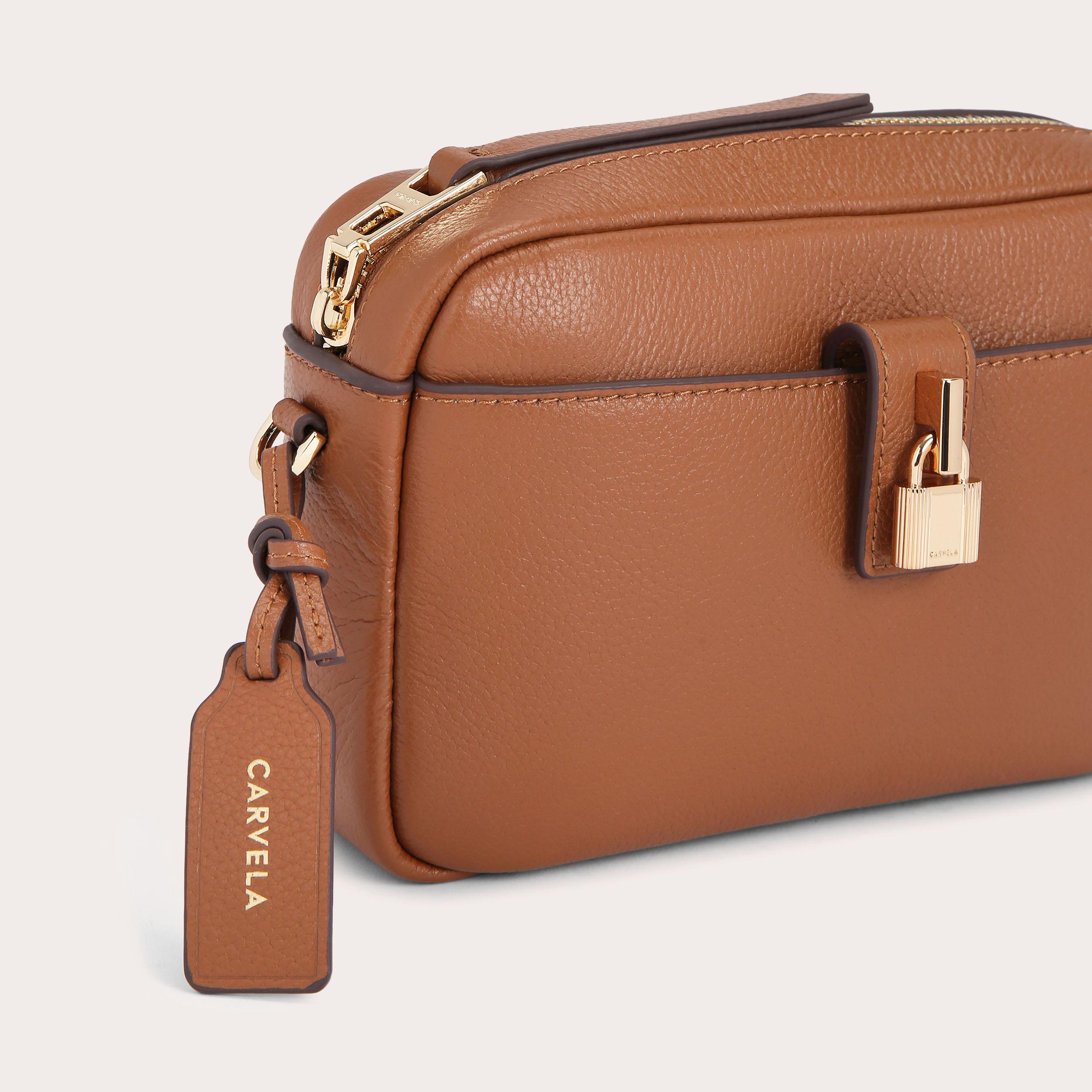 HENLEY CAMERA BAG Tan Camera Bag by CARVELA