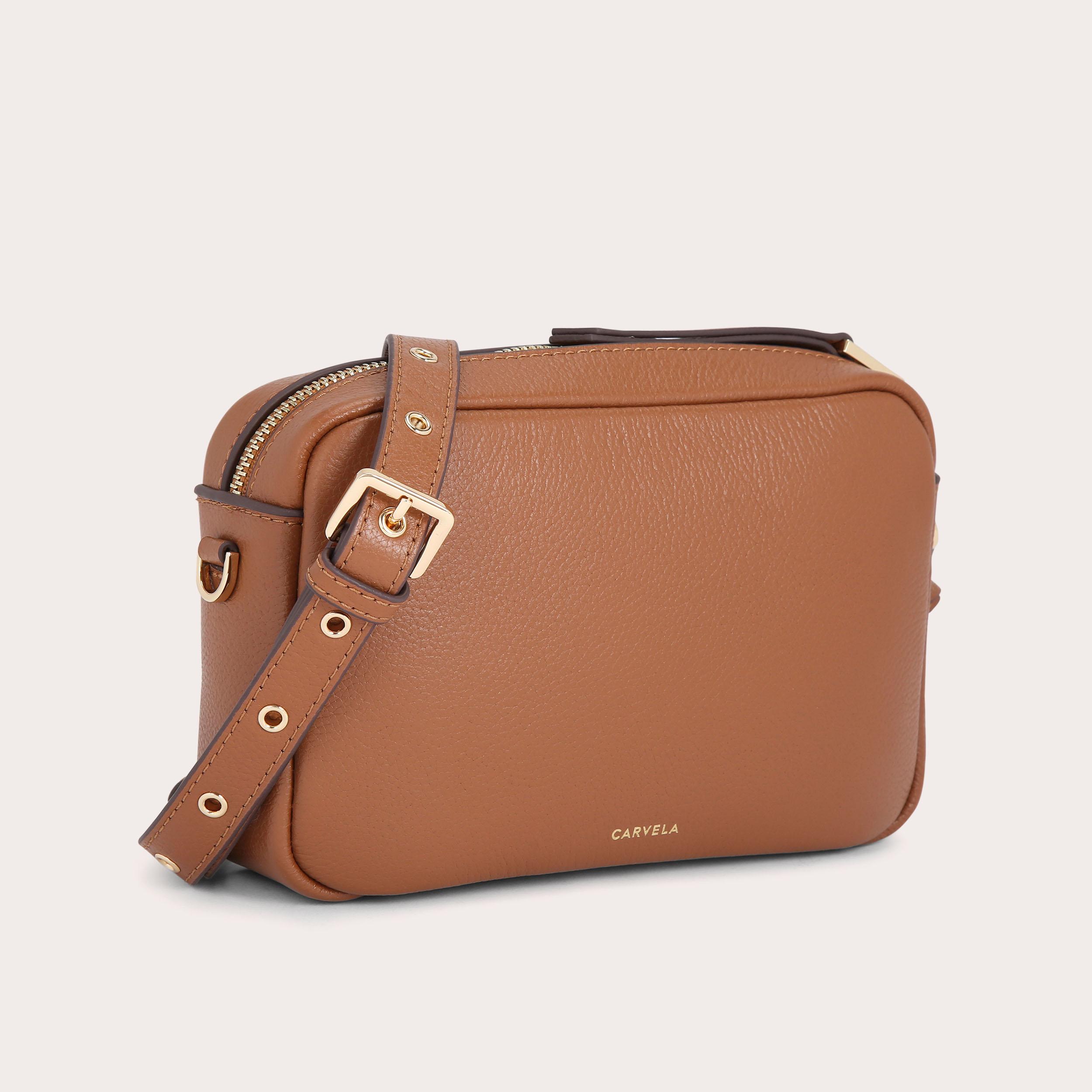 HENLEY CAMERA BAG Tan Camera Bag by CARVELA