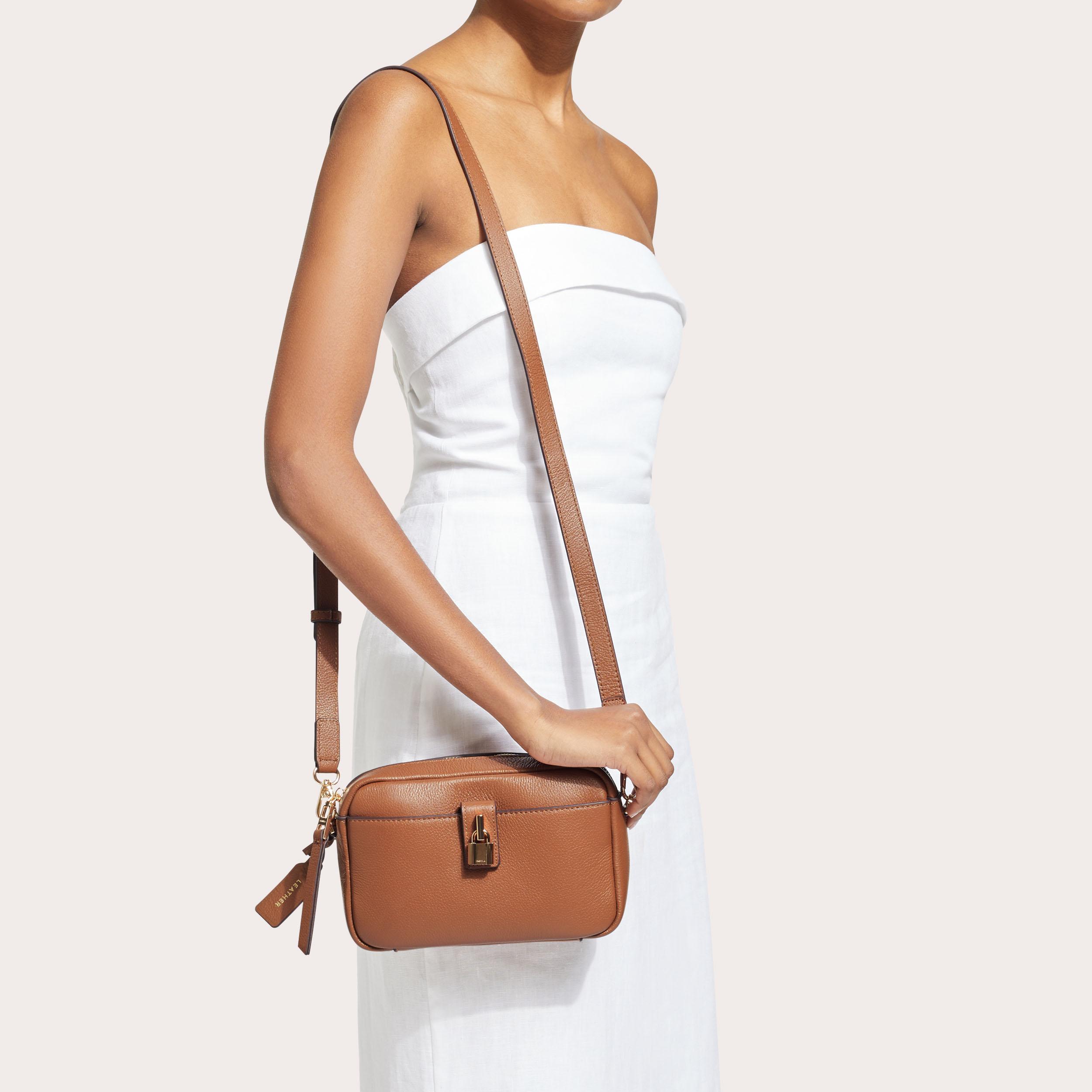 HENLEY CAMERA BAG Tan Camera Bag by CARVELA