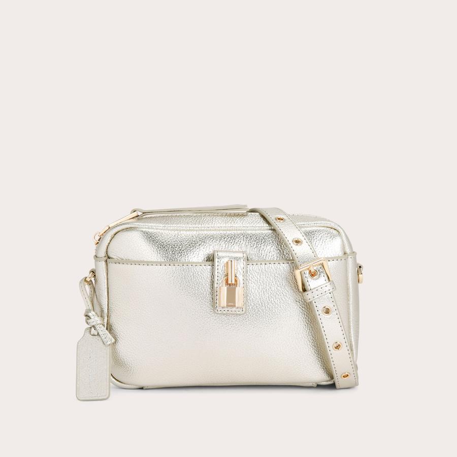 HENLEY CAMERA BAG Gold Camera Bag by CARVELA