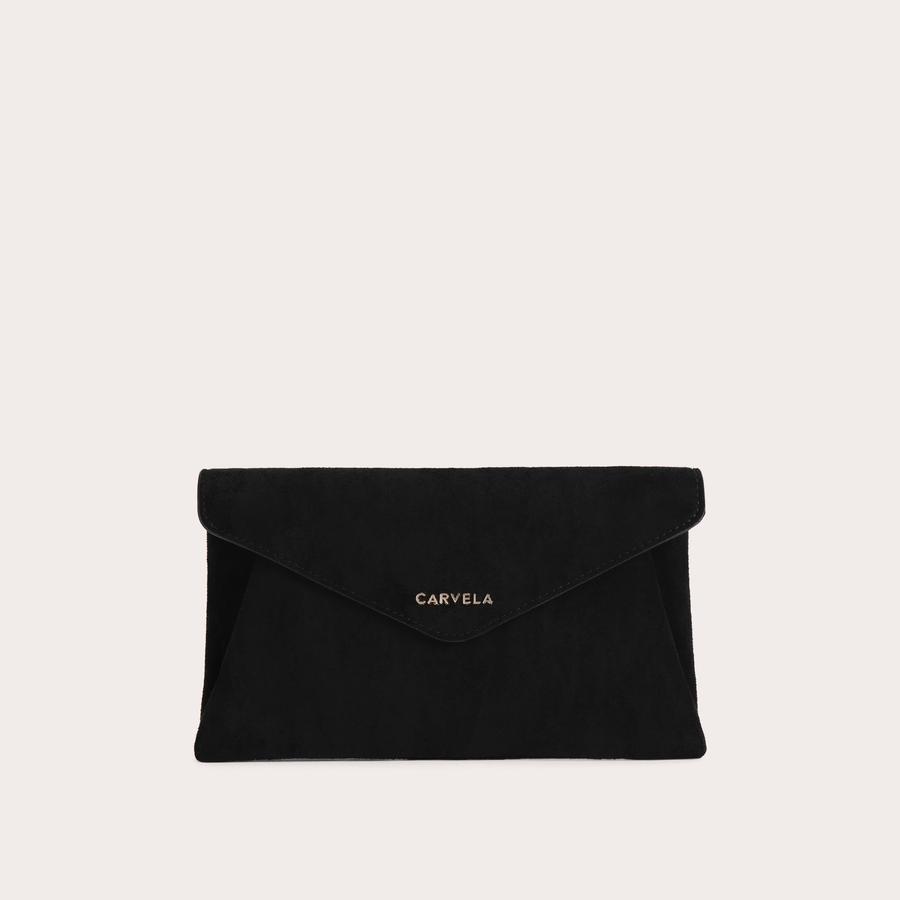 MEGAN ENVELOPE CLUTCH Black Clutch Bag by CARVELA