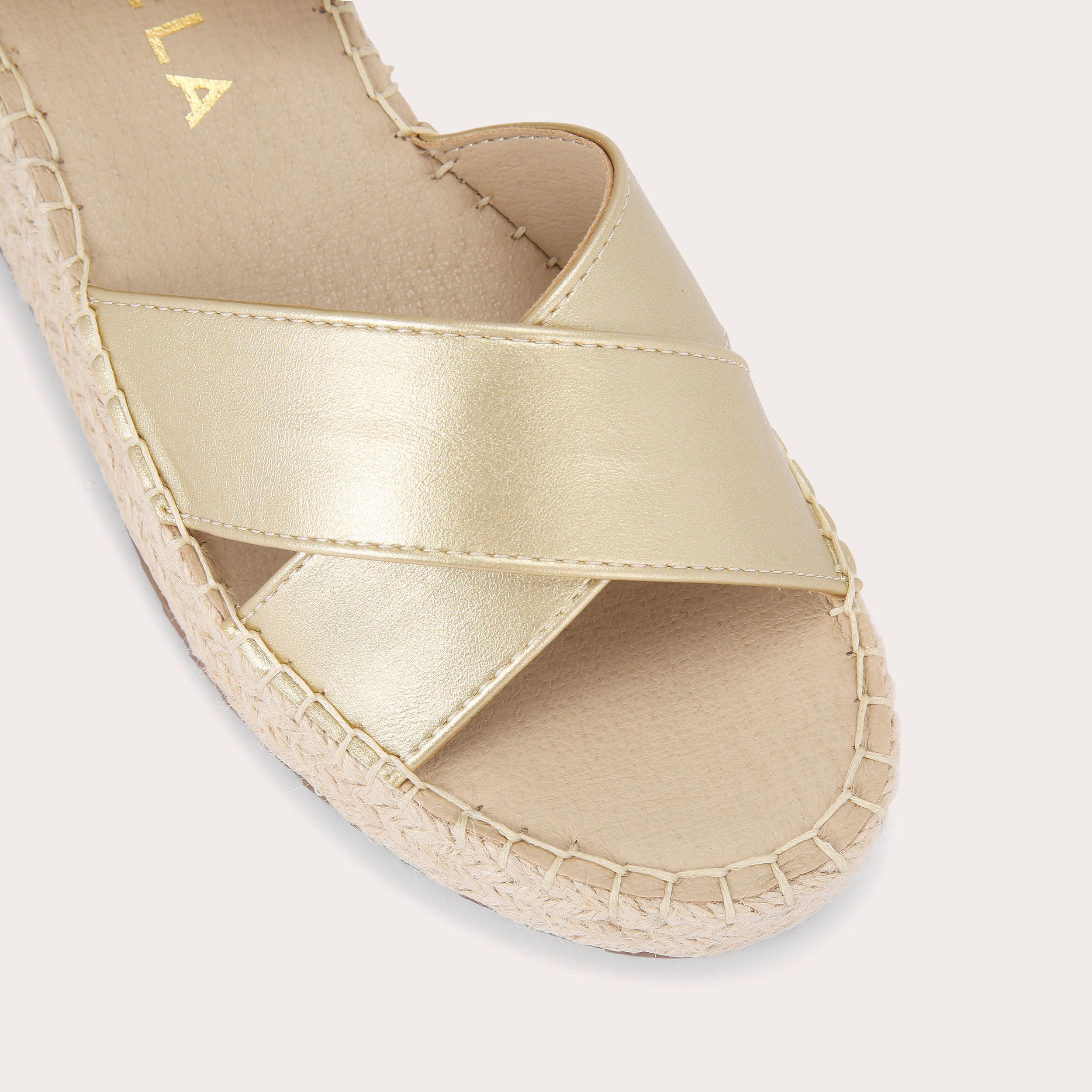 carvela glimmer sandals gold