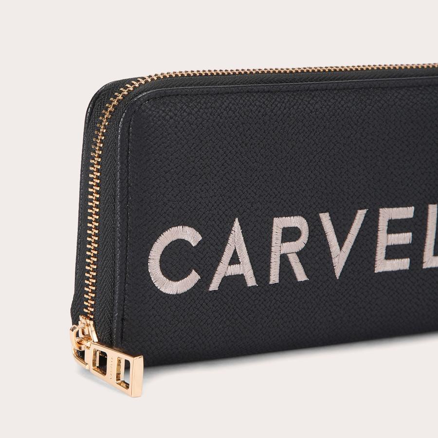 FRAME PURSE Black Zip Around Purse by CARVELA